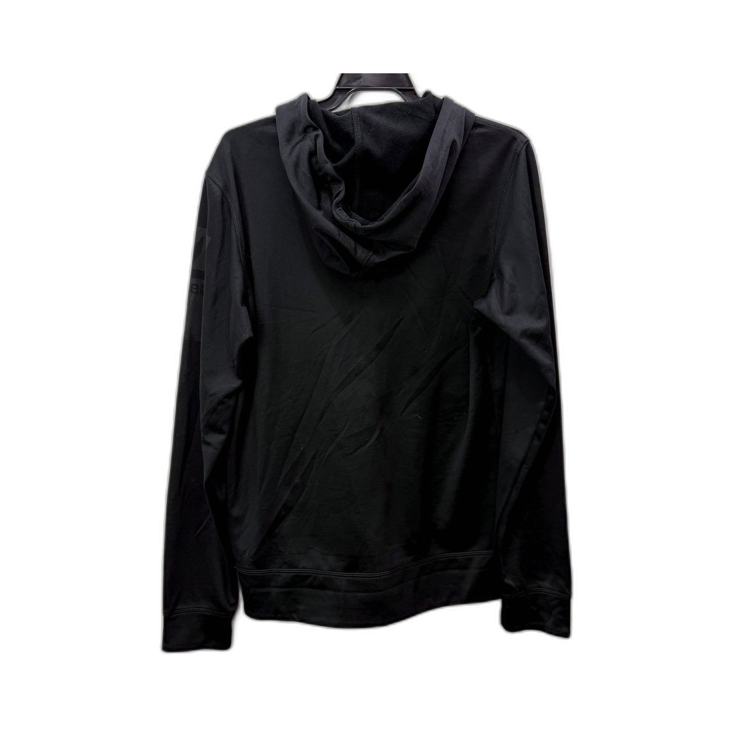 Reebok Womens Thermowarm Hoodie Black Polyester Lightweight Pullover Size M