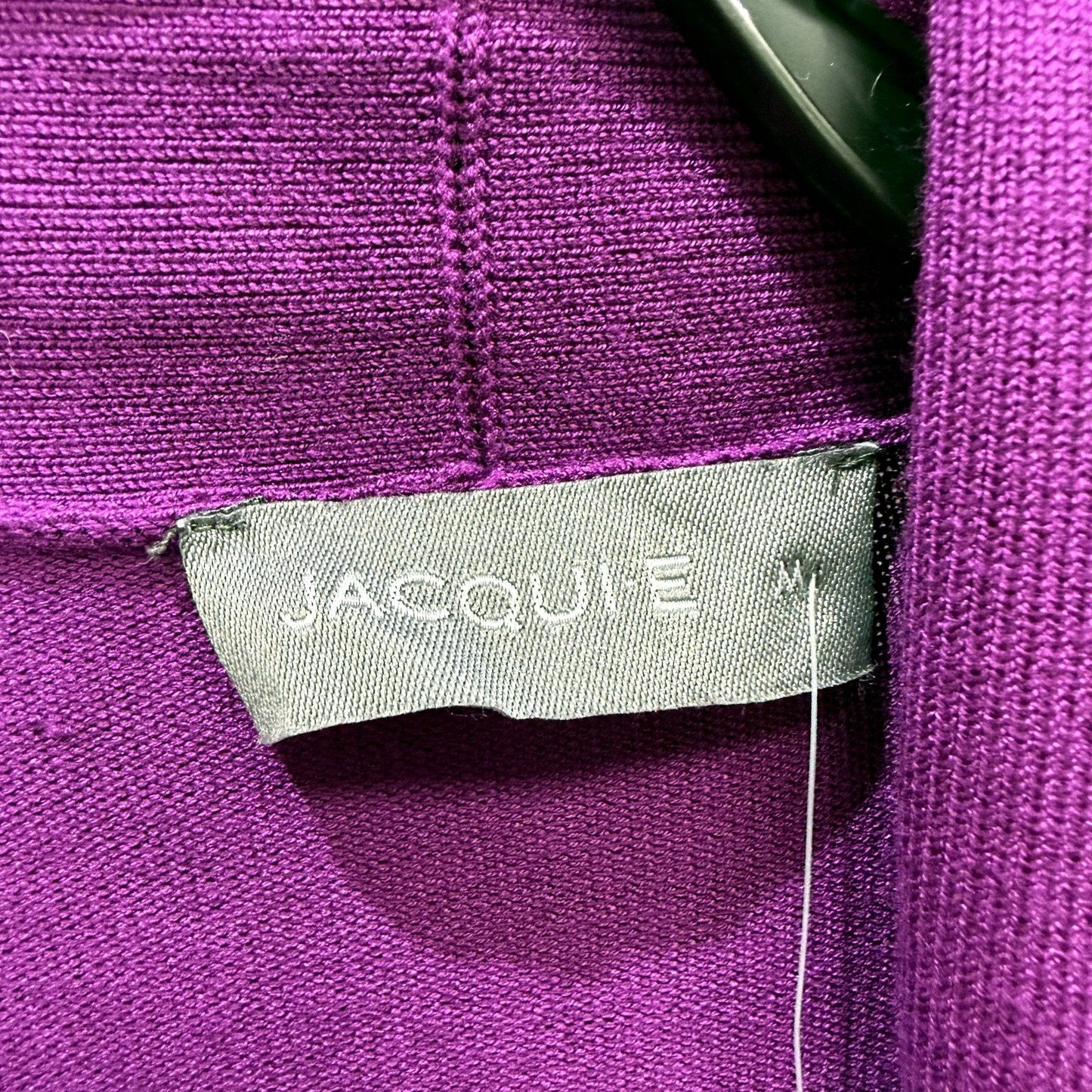 Jacquie Womens Open Front Cardigan Sweater Viscose Nylon Purple Size M NEW