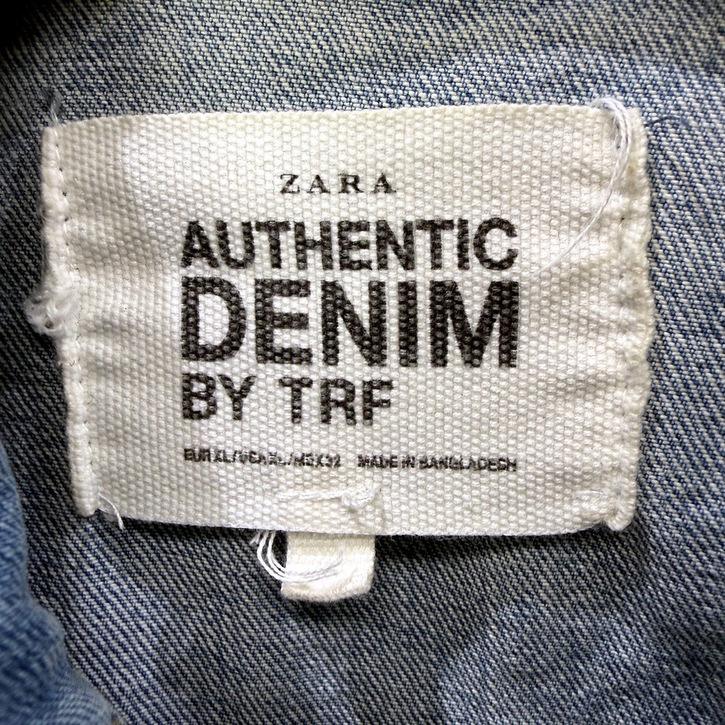 Zara Womens Authentic Denim by TRF Blue Jacket Size XL