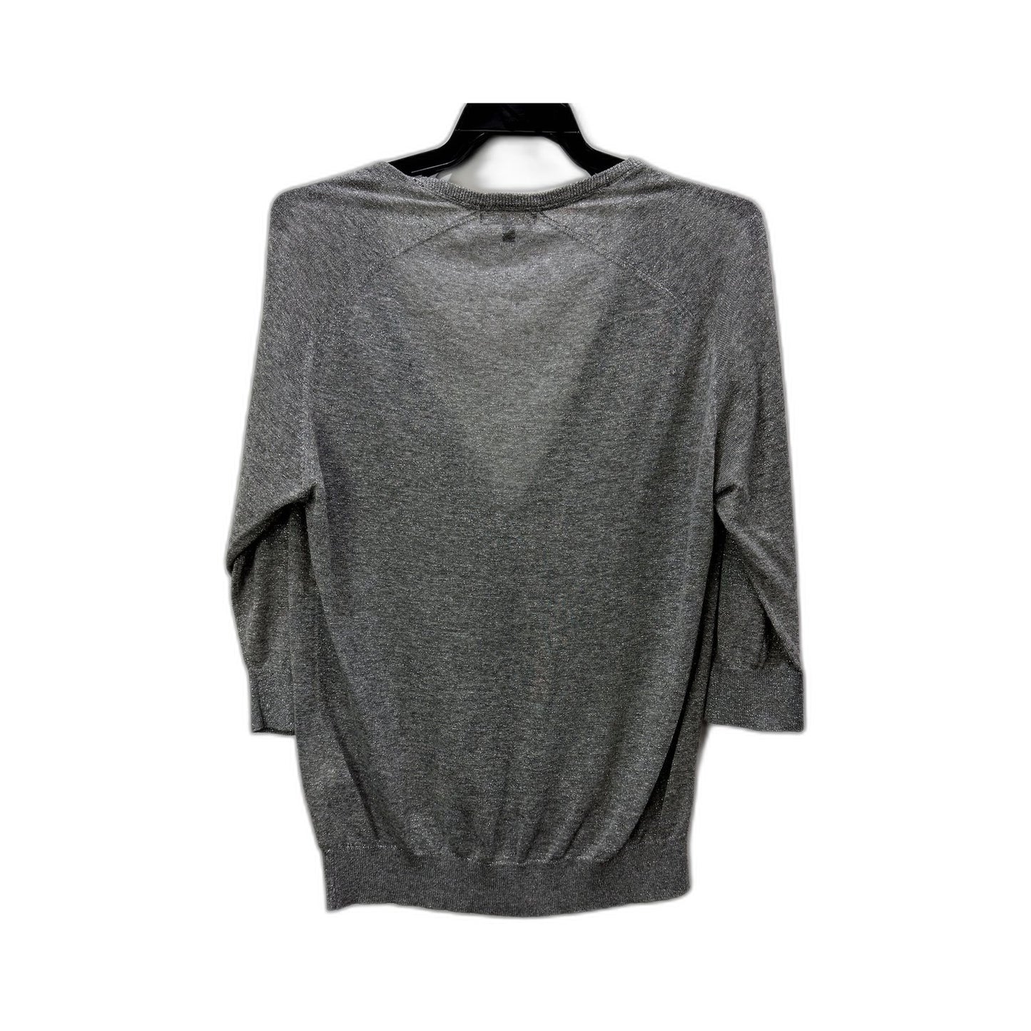 Massimo Dutti Womens Button Front Gray Pullover Sweater Size S