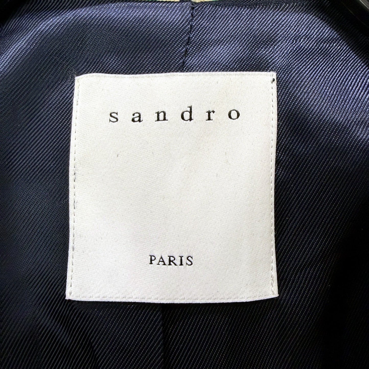 Sandro Mens Plaid Wool Blazer Jacket in Multi Color & - Size 36