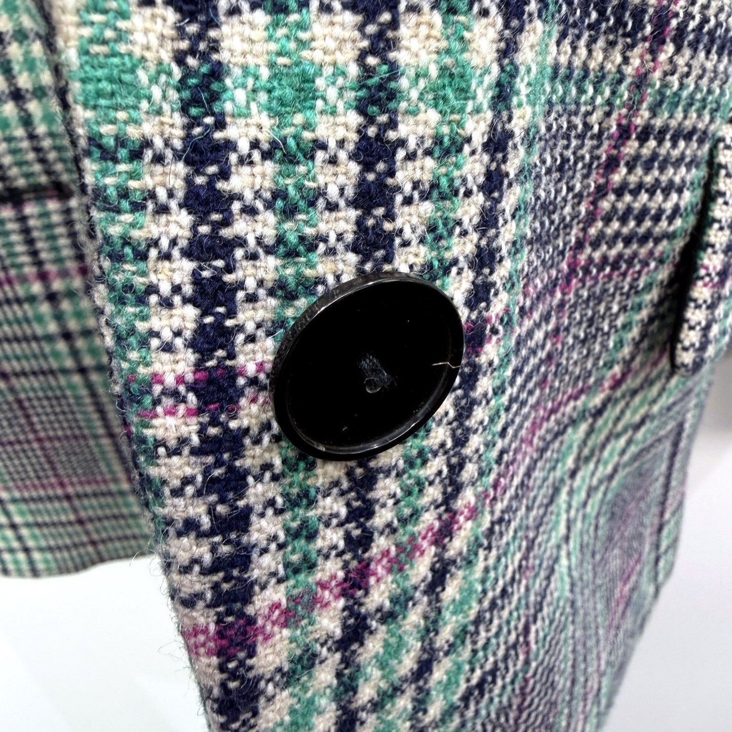 Sandro Mens Plaid Wool Blazer Jacket in Multi Color & - Size 36