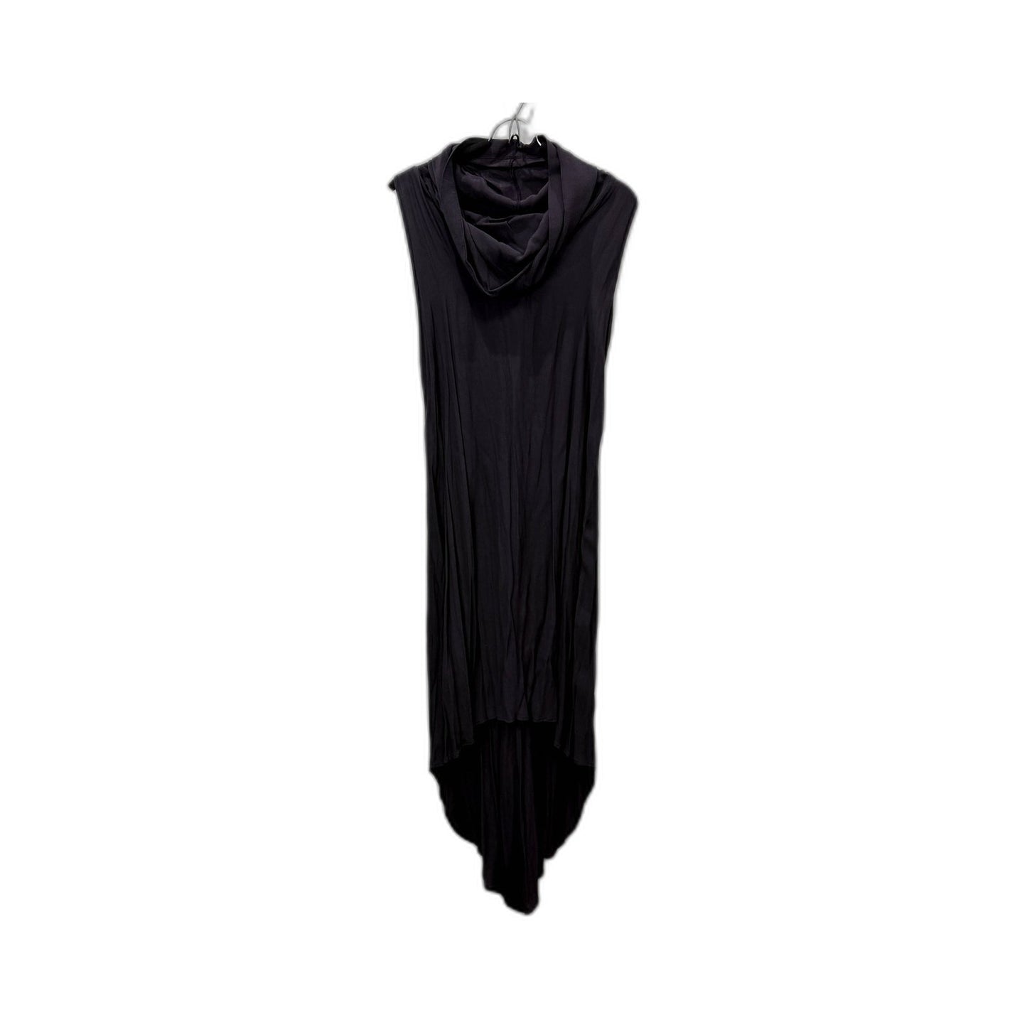 Etal Womens Black Viscose Pullover Dress Casual Comfortable Draped Size 2