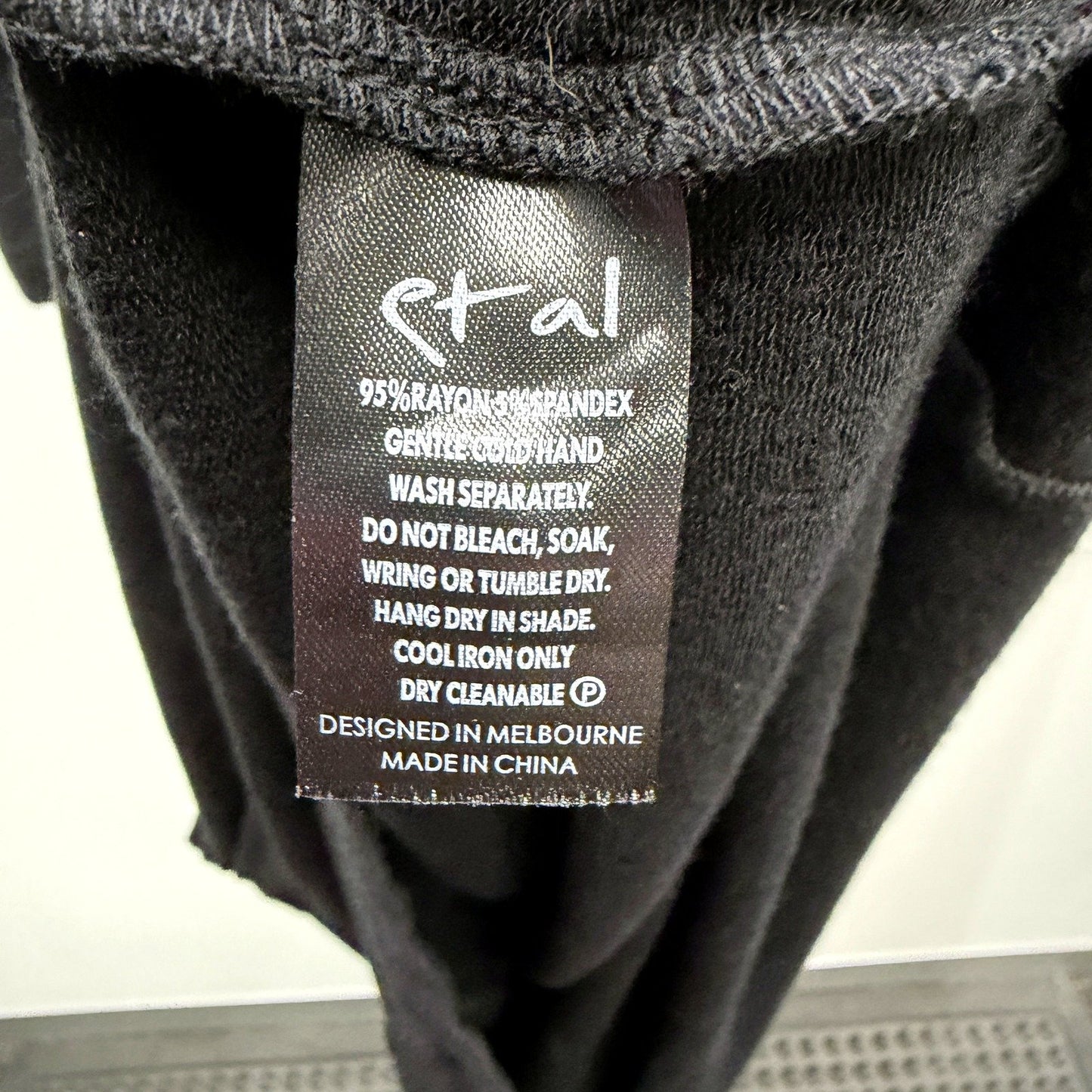 Etal Womens Asymmetric Hem Pullover Dress in Black Rayon Spandex Size 4