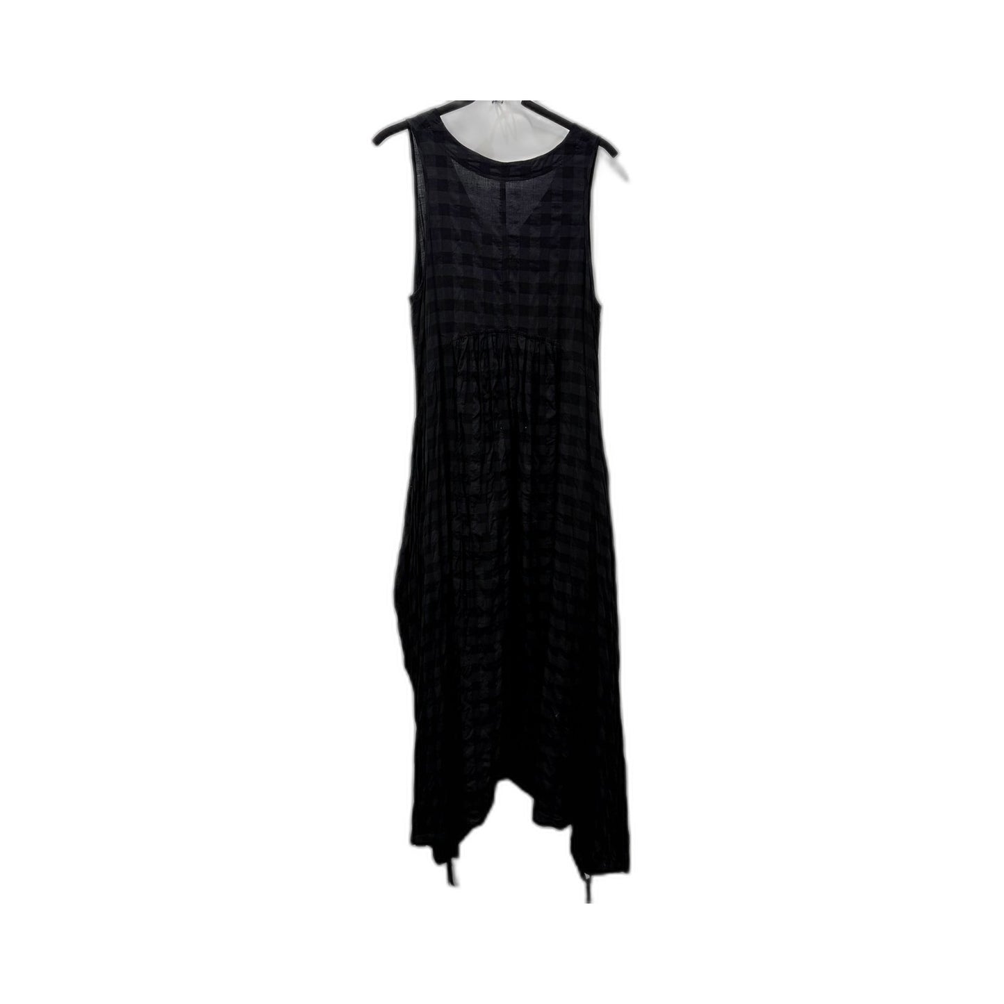 Etal Womens Sleeveless Flowy Loose Cotton Pullover Dress in Black, Size 4