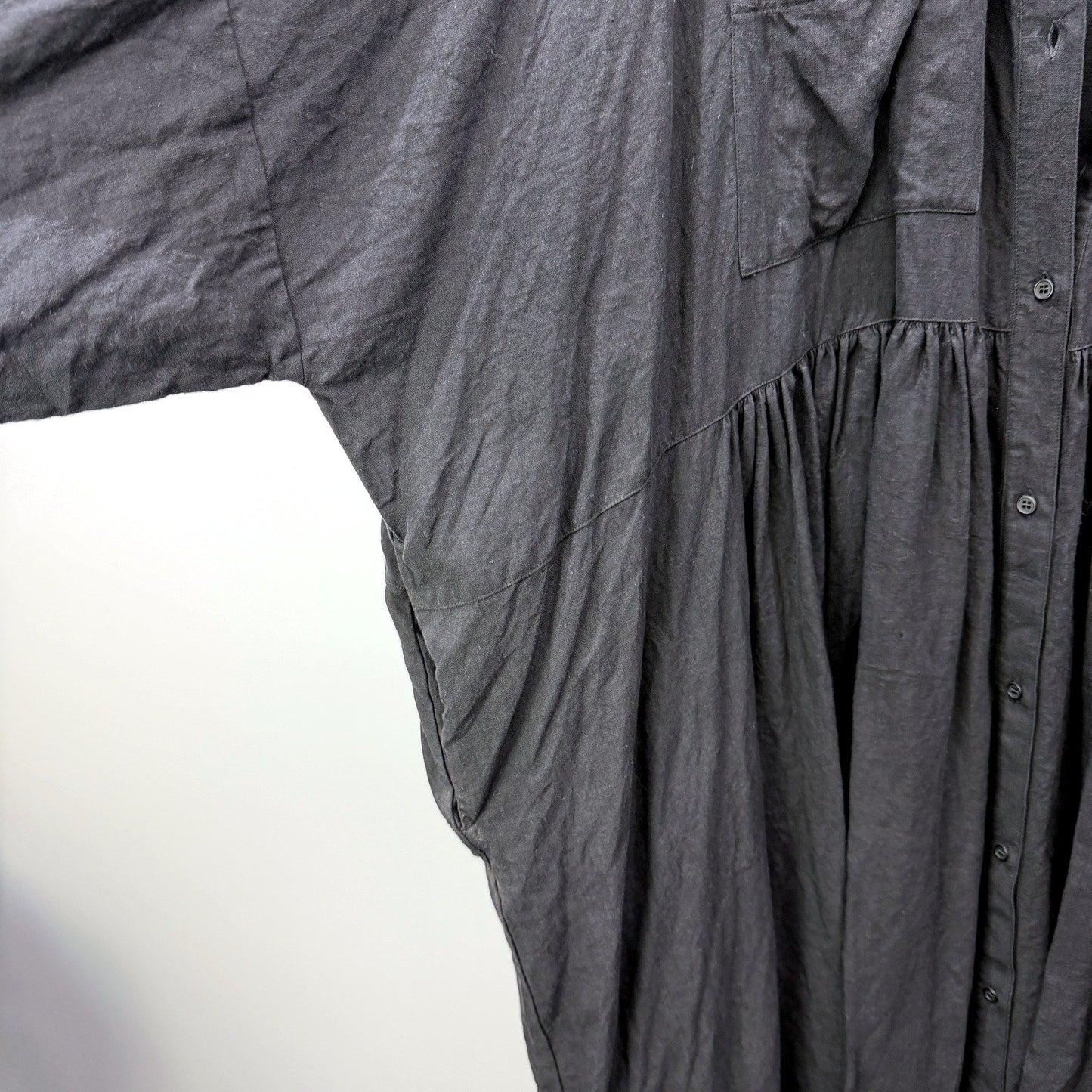 Stai Womens Oversized Linen Dress in Black - Size 1 (Oversized)