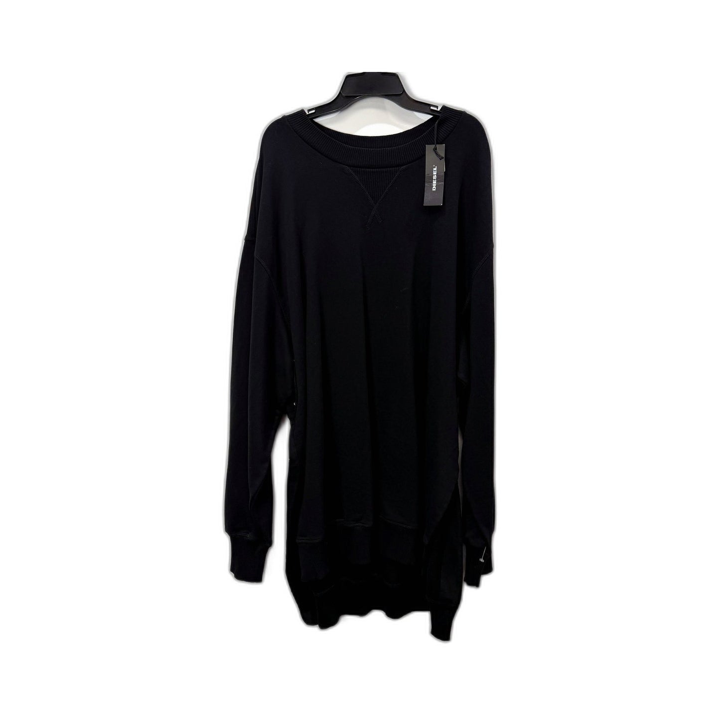 Diesel Unisex Pullover Sweatshirt Casual Streetwear Black XS Size NEW