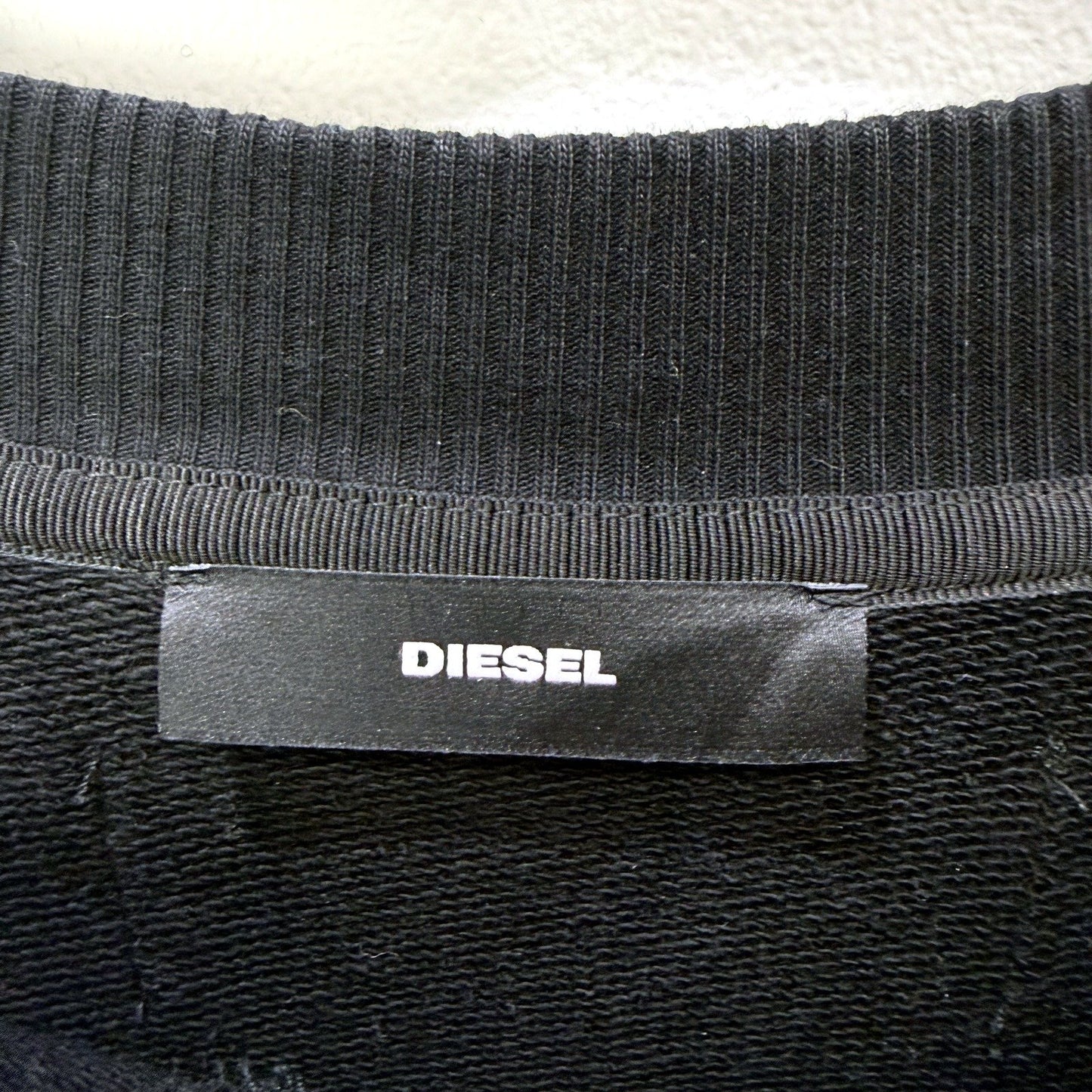 Diesel Unisex Pullover Sweatshirt Casual Streetwear Black XS Size NEW