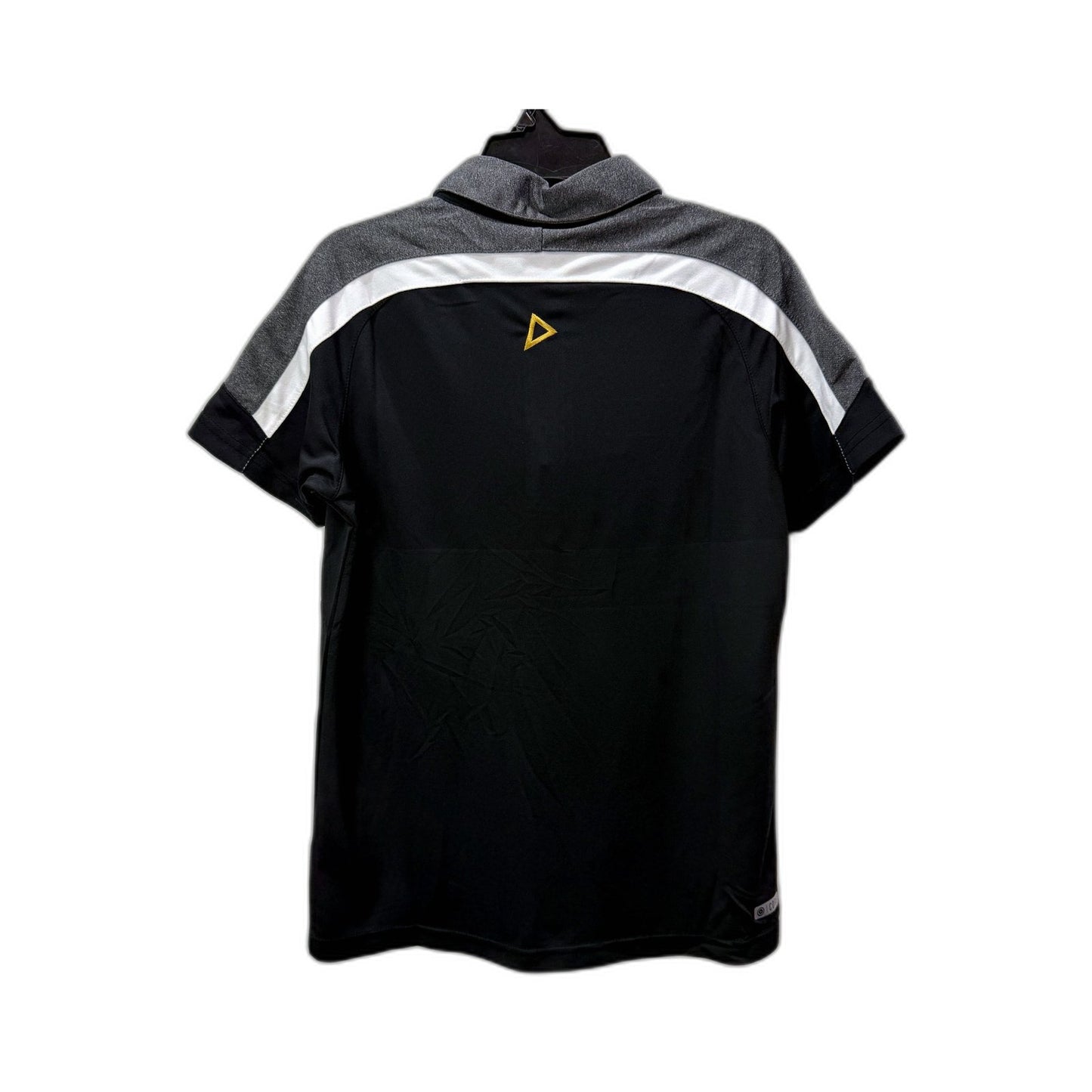 Collingwood Media Polo Shirt Womens in Black/Dark Marle, Size 12 NEW