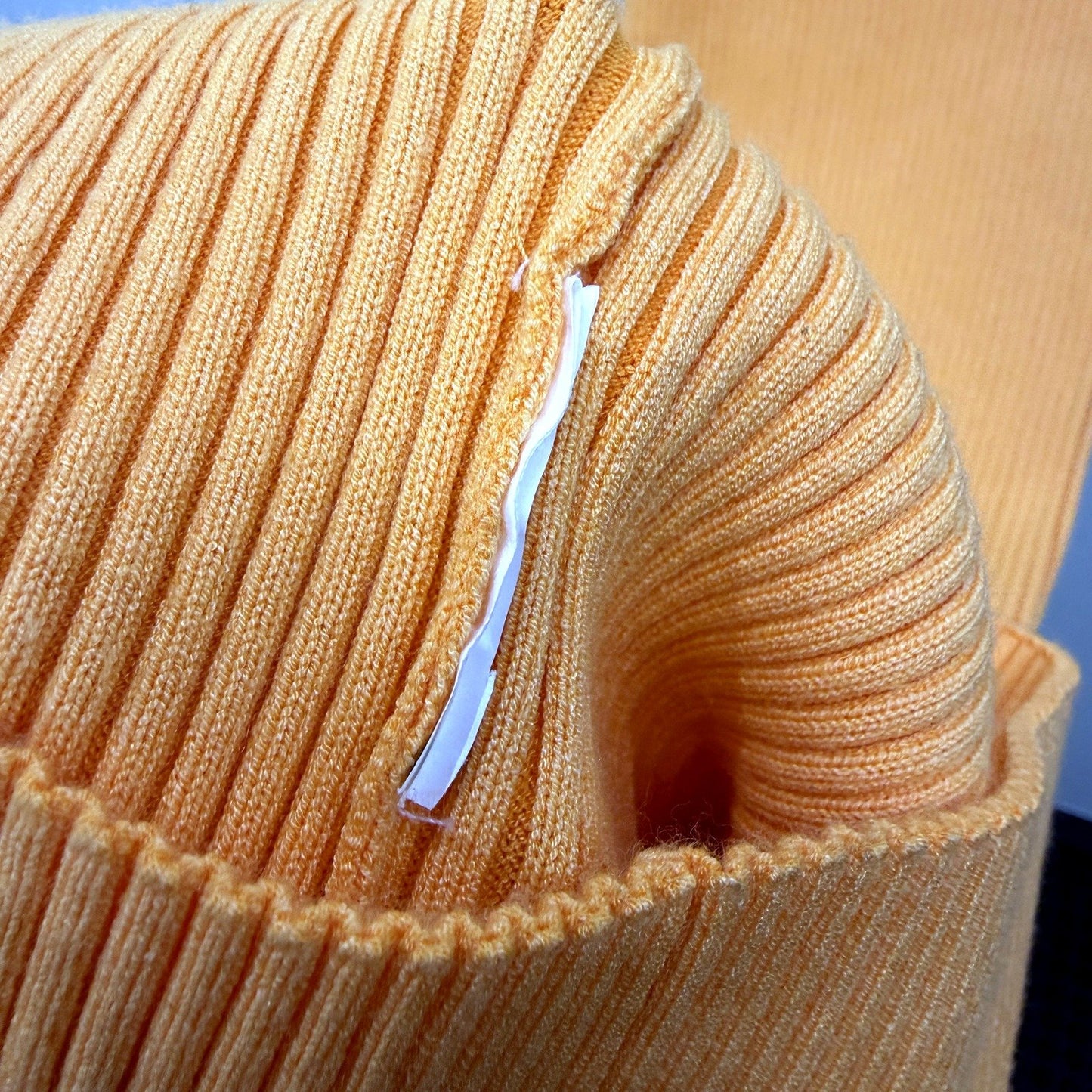 Kookai Womens Ribbed Knit Maxi Dress in Orange - Size 2