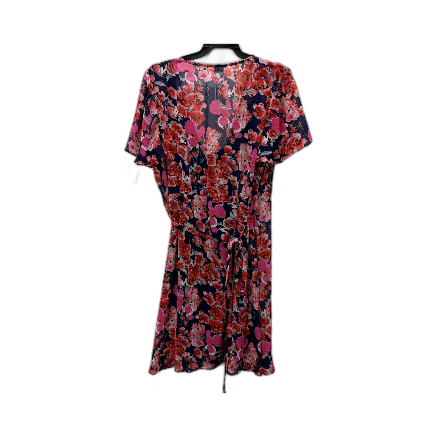 Alannah Hill Womens Fall in Love Dress Multi Color Floral Puff Sleeve Size 12