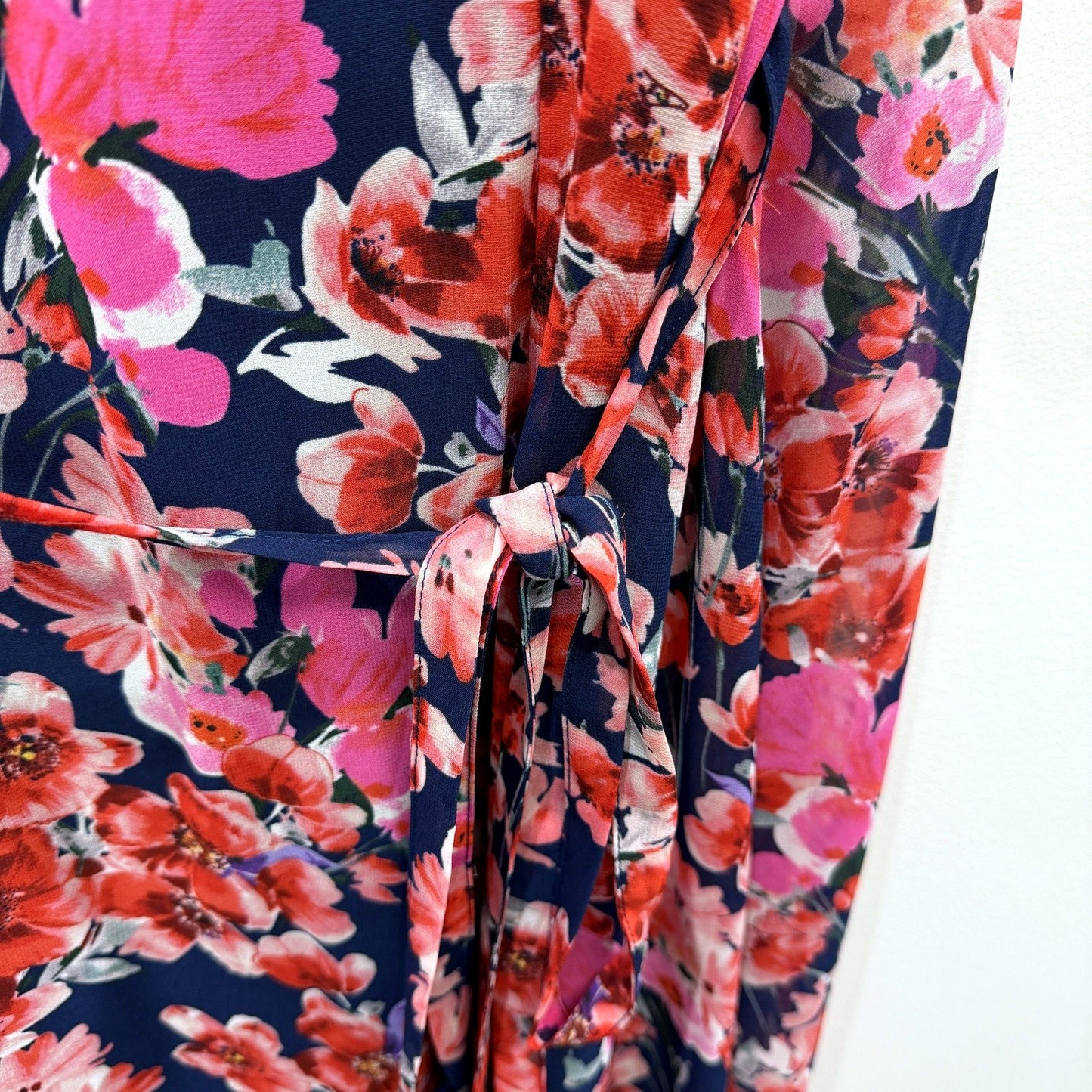 Alannah Hill Womens Fall in Love Dress Multi Color Floral Puff Sleeve Size 12