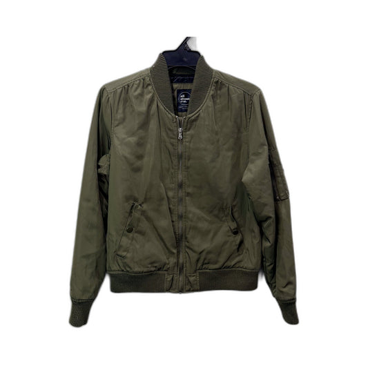 All About Eve Olive Green Bomber Jacket Stylish Casual Lightweight Size 12