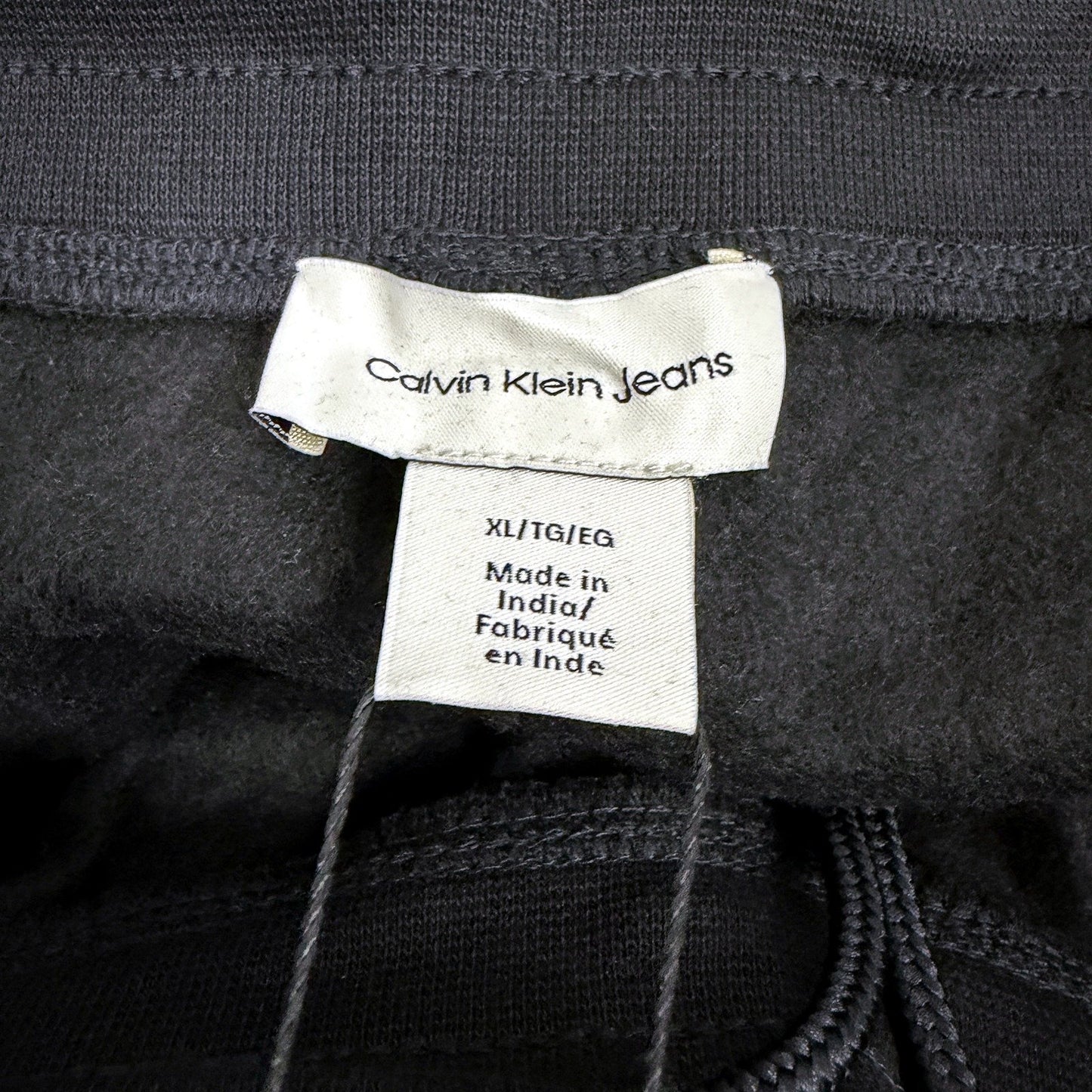 Calvin Klein Mens Fleece Jogger Pants in Black, Size XL NEW