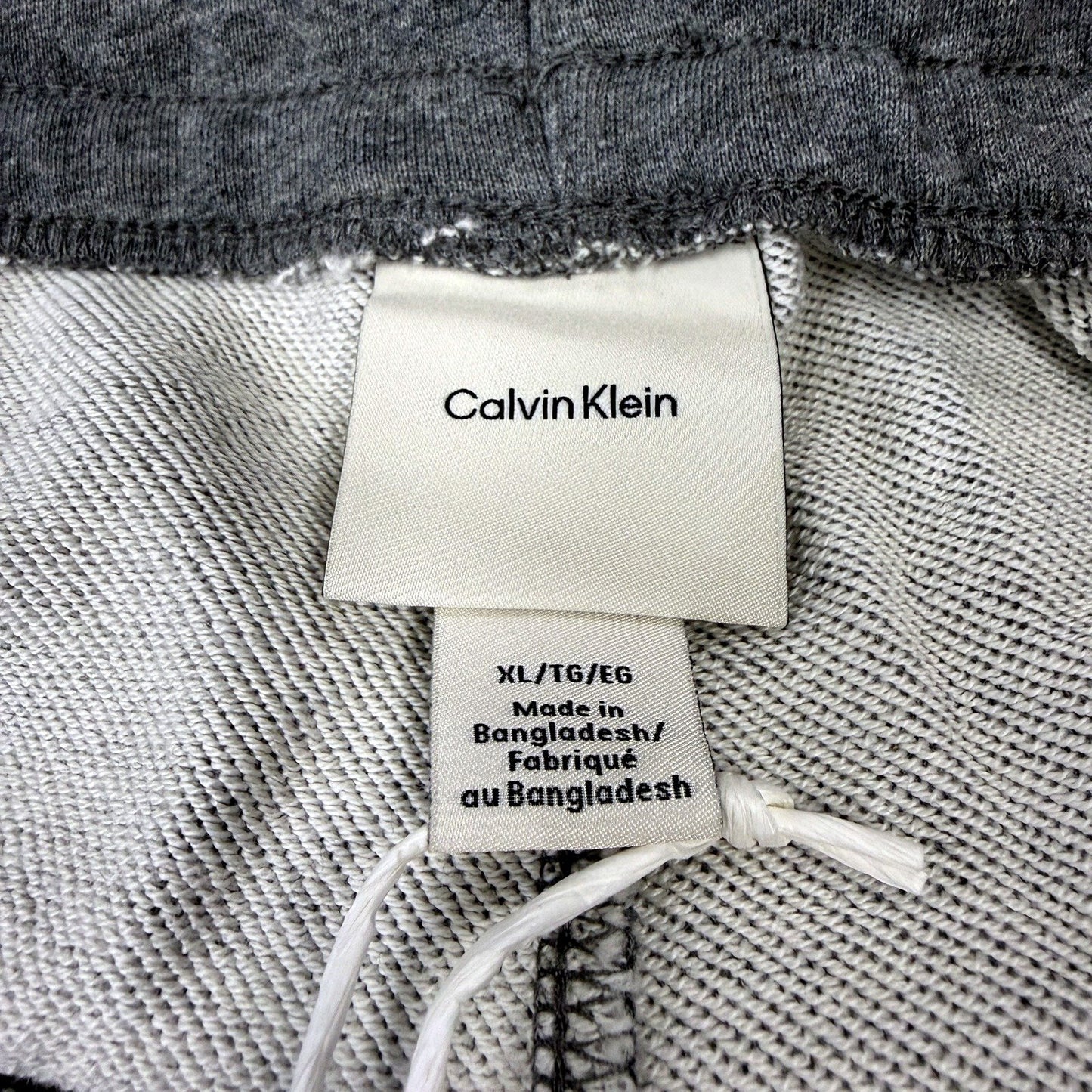 Calvin Klein Mens Monogram Jogger Sweatpants Grey Cotton Athletic Size XL NEW