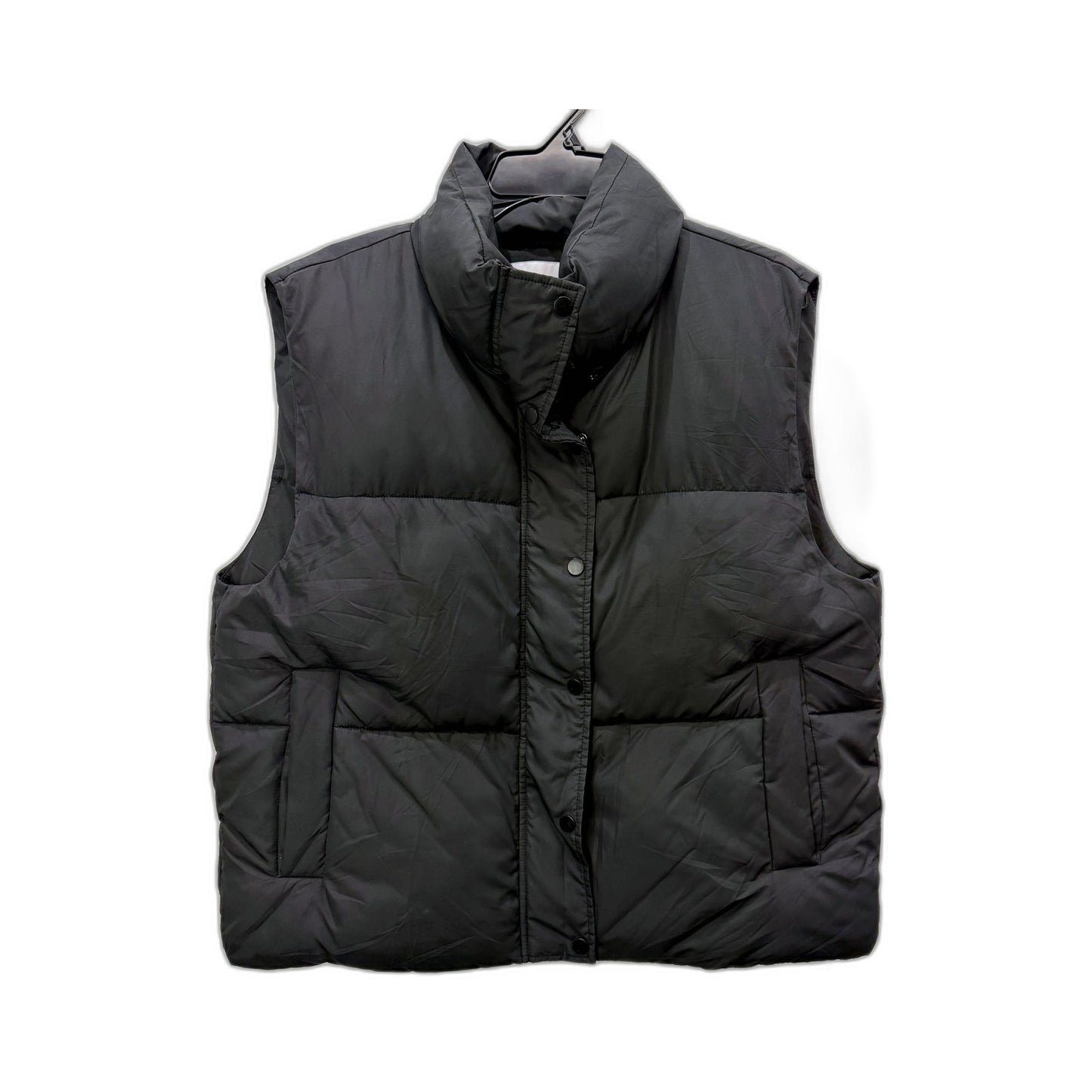 Madison The Label Womens Black Quilted Insulated Puffer Vest XL