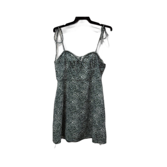 Rumor Womens Green and White Sequin Tank Dress Cocktail Party Holiday Size 12