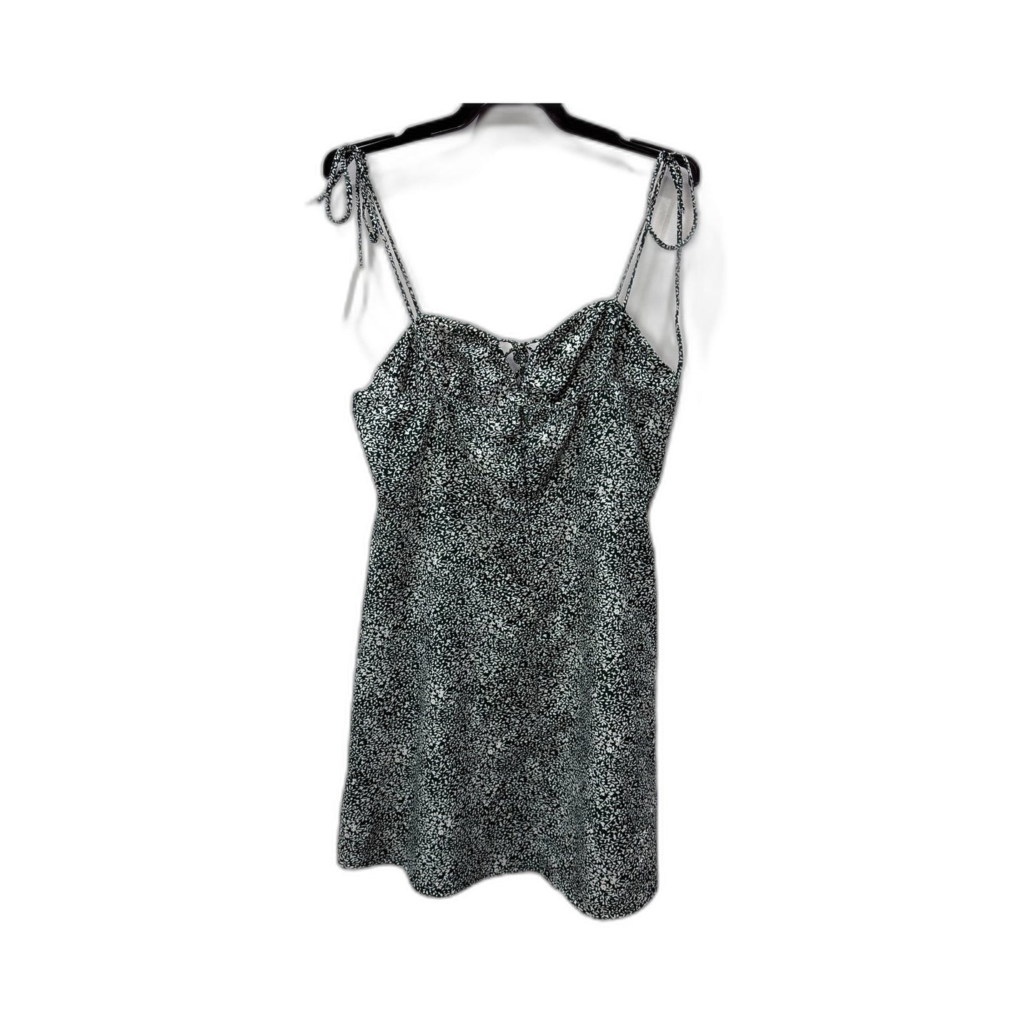 Rumor Womens Green and White Sequin Tank Dress Cocktail Party Holiday Size 12