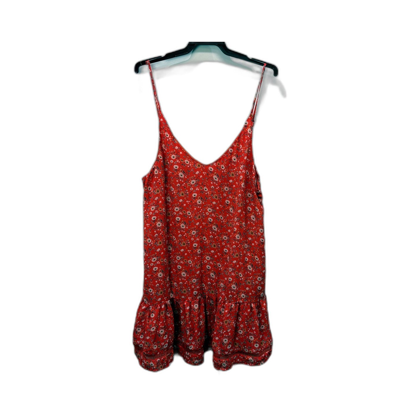 Morning Mist Womens Floral Print Dress Casual Feminine Summer Red Size 12