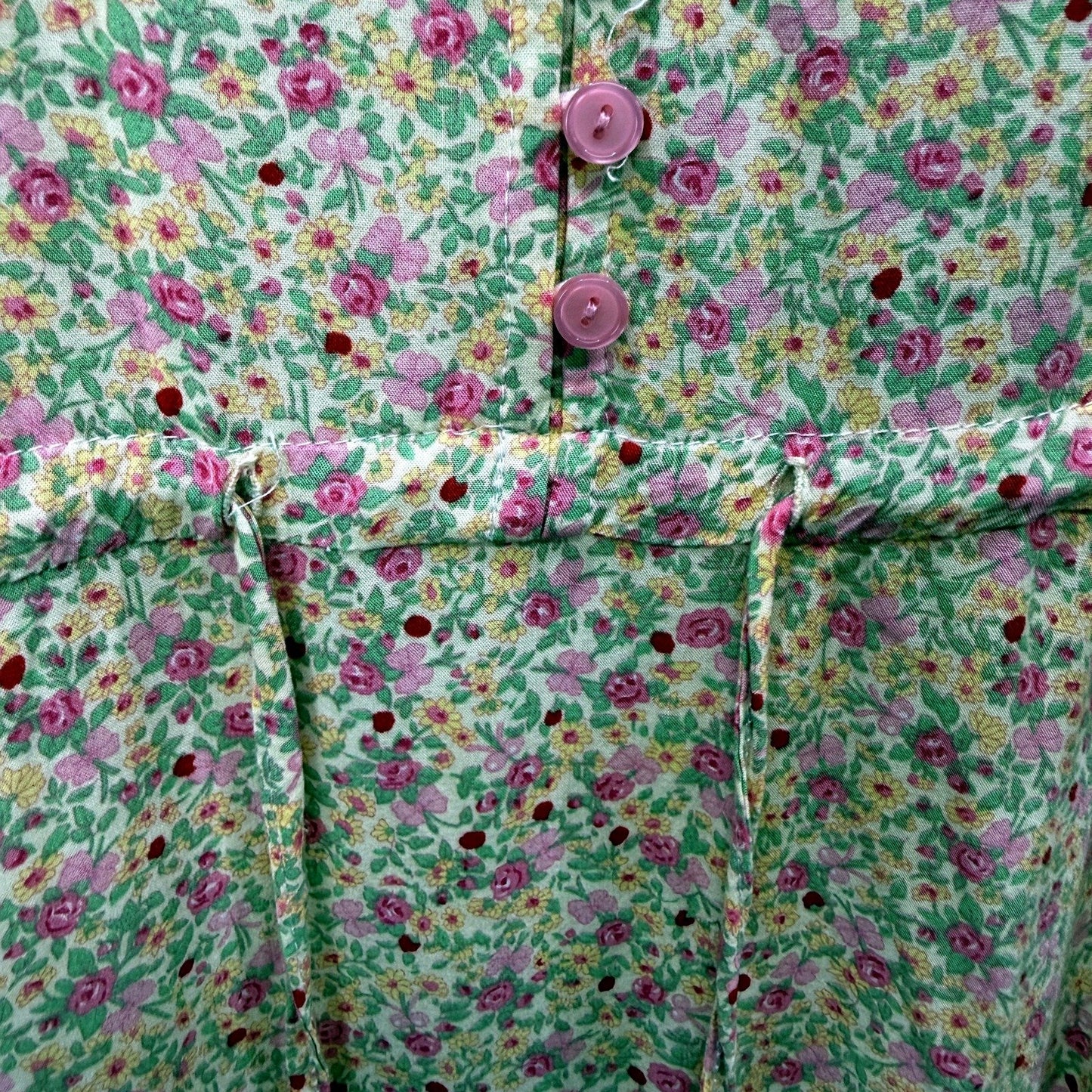 Proud Poppy Clothing Womens Floral Print Tiered Puff Sleeve Dress Multi Color