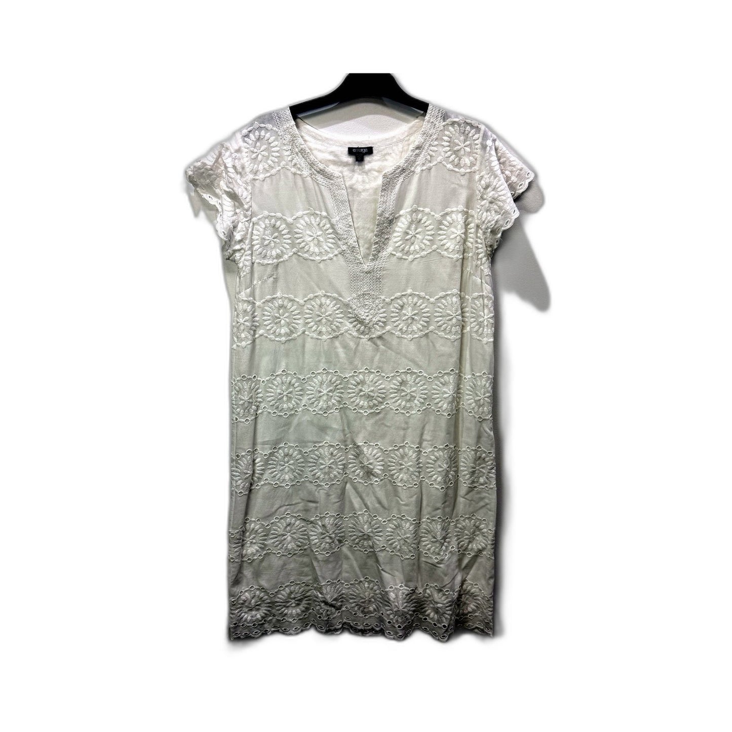 Emerge Womens Lace Dress in White - Casual, Lightweight, Feminine Style Size 12