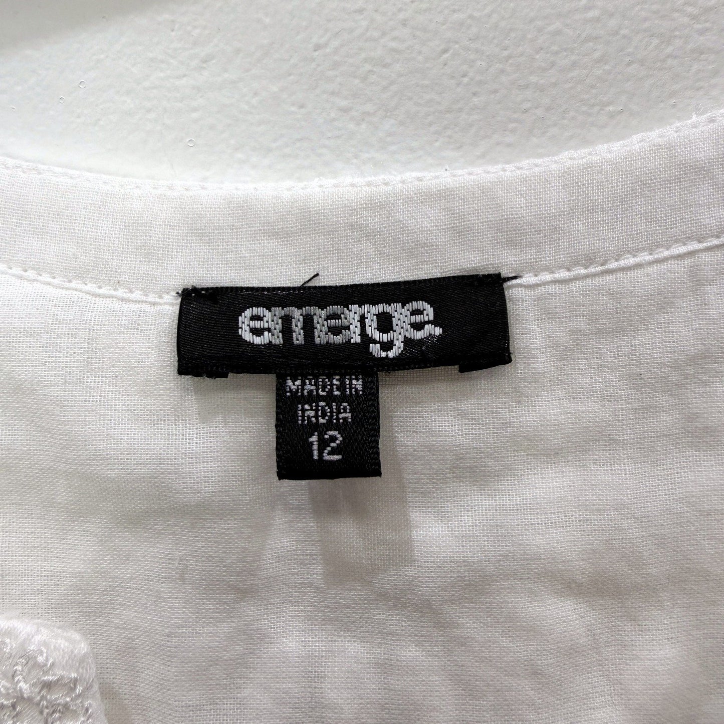 Emerge Womens Lace Dress in White - Casual, Lightweight, Feminine Style Size 12