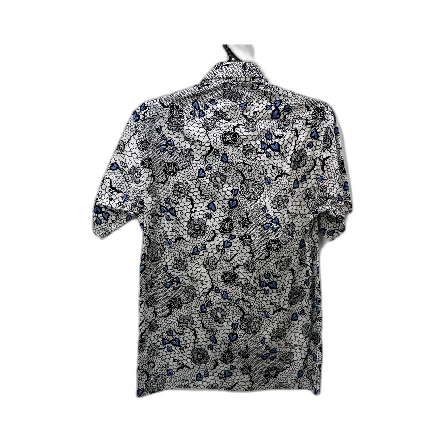 Seng Milan Mens Button-Down Shirt Floral Print Cotton Multi Color Size 38 NEW