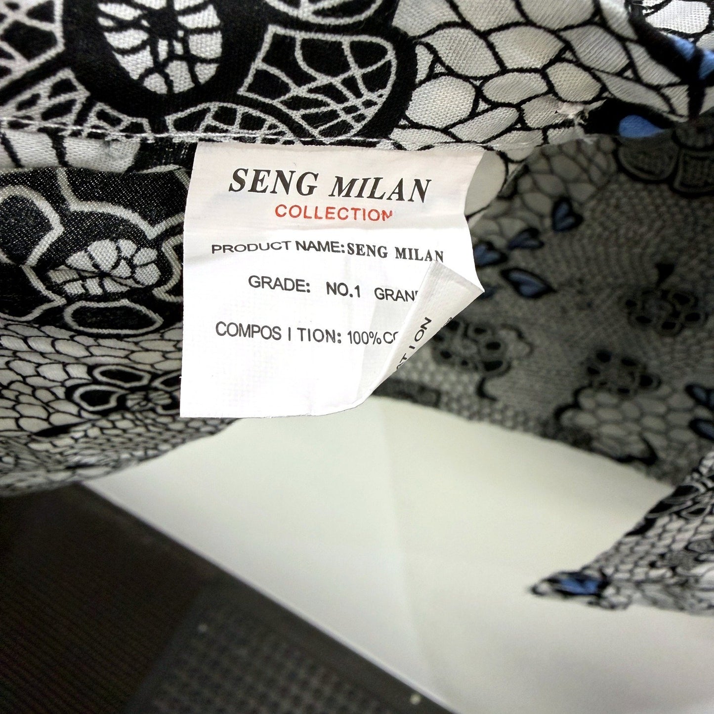 Seng Milan Mens Button-Down Shirt Floral Print Cotton Multi Color Size 38 NEW