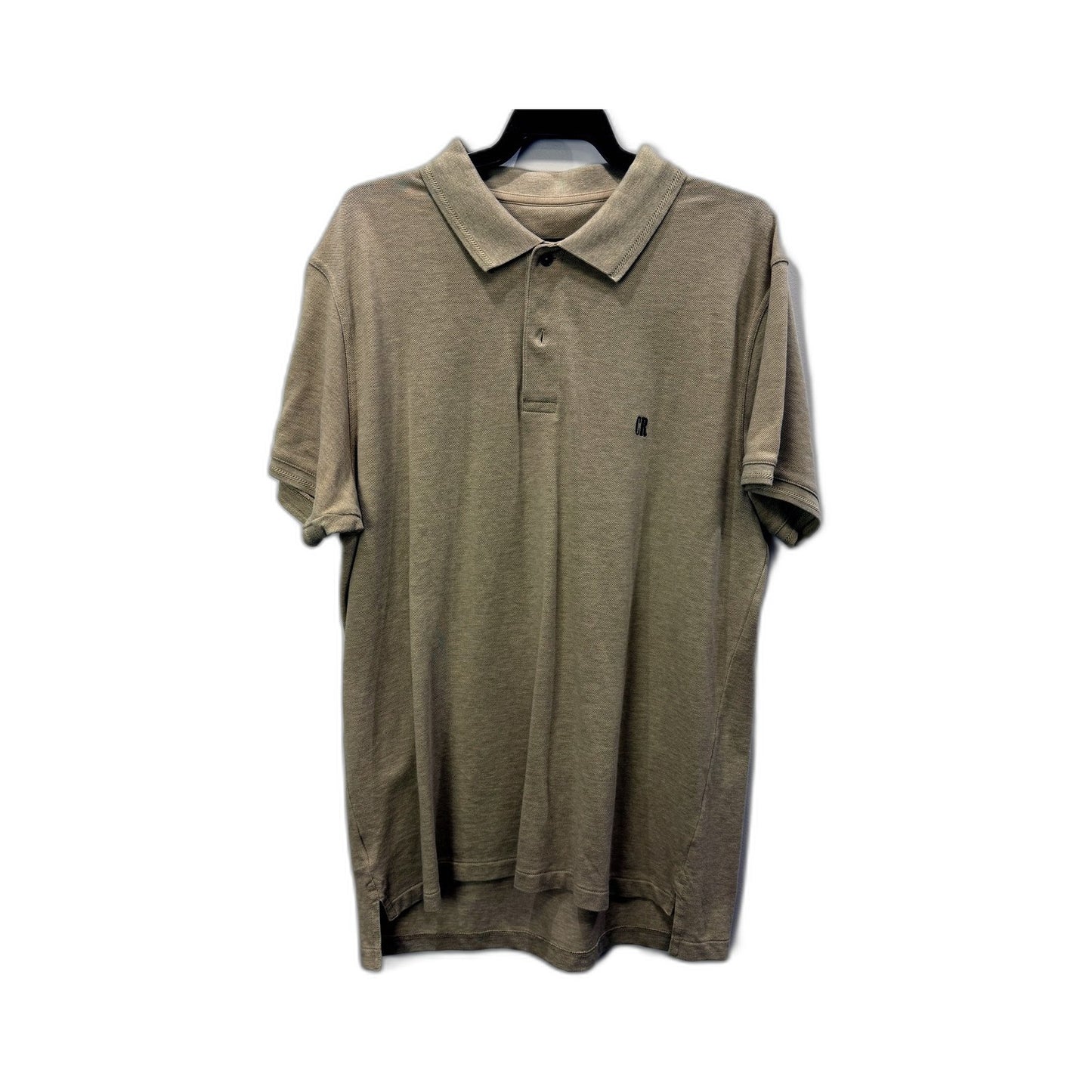 Country Road Mens Cotton Polo Shirt Casual Short Sleeve Tan Beige Size L