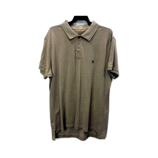 Country Road Mens Cotton Polo Shirt Casual Short Sleeve Tan Beige Size L
