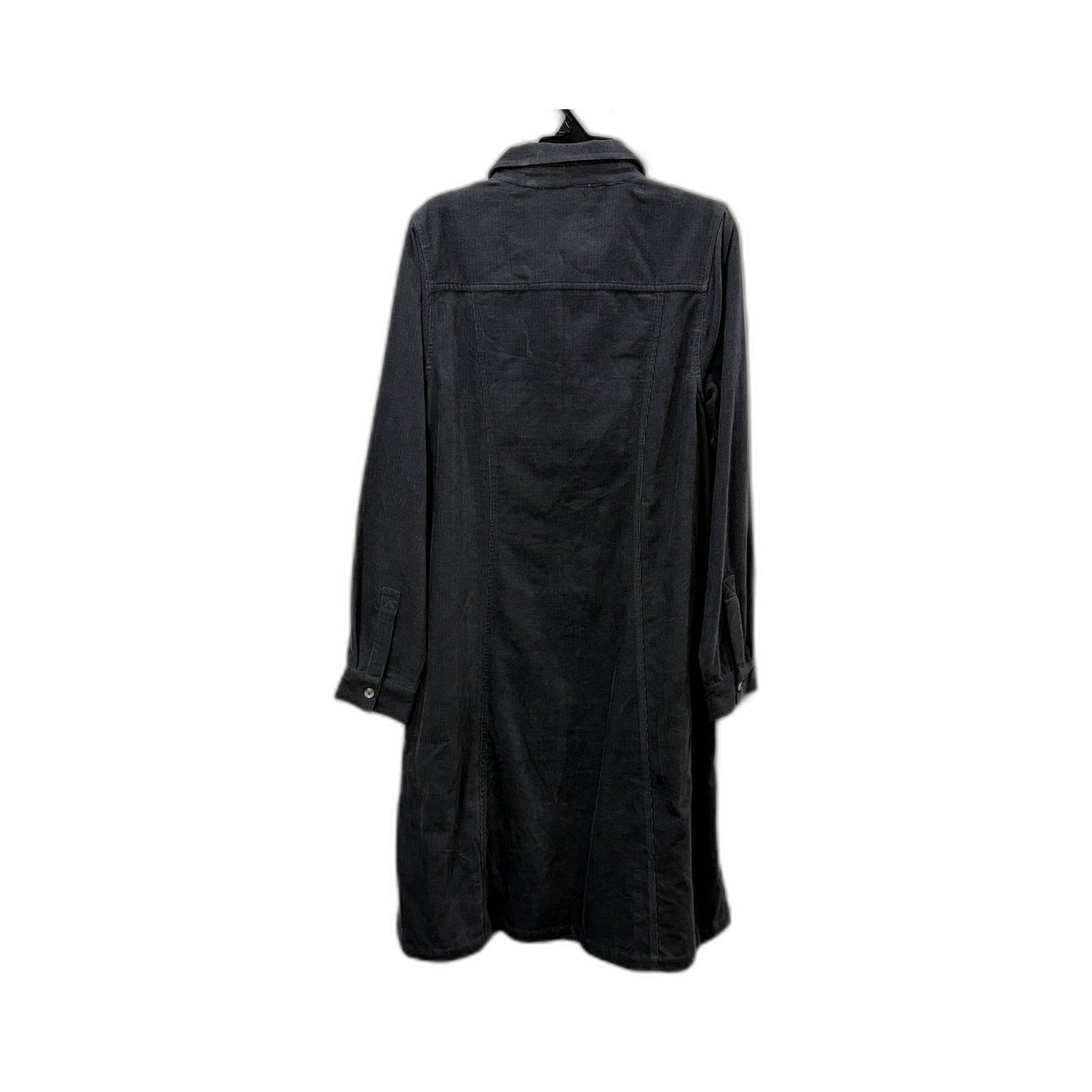 Regatta Womens Corduroy Dress - Black Organic Cotton Casual Size 10 NEW