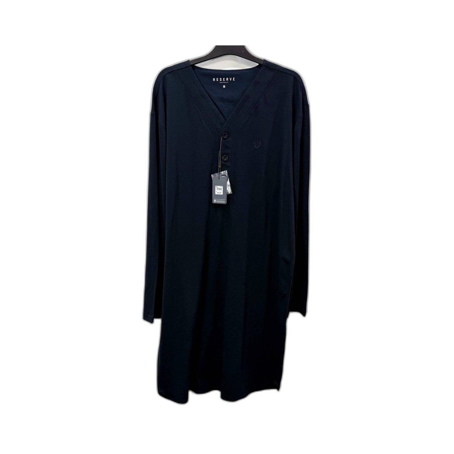 Reserve Mens Navy Cotton Sleepwear Nightgown - Size M NEW