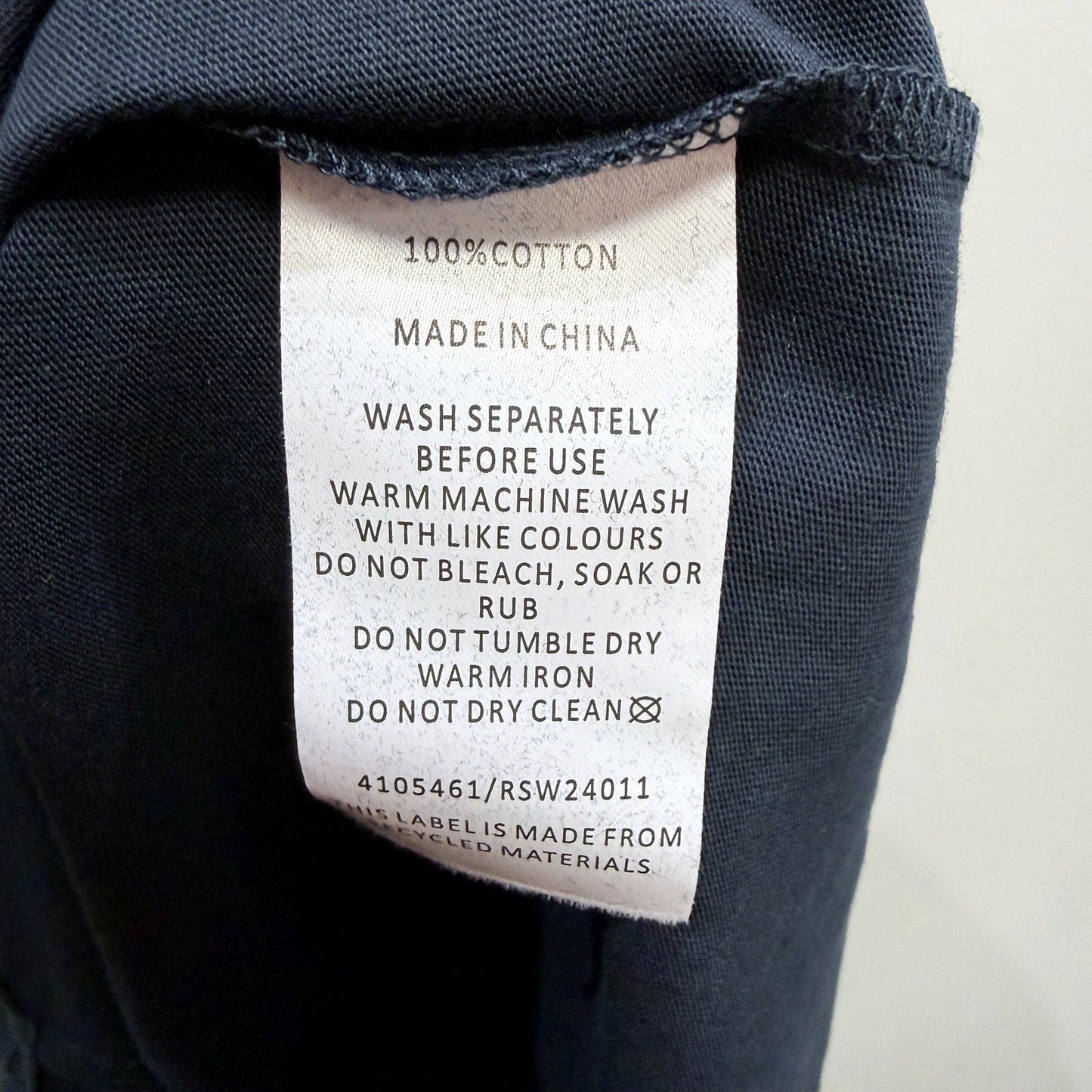 Reserve Mens Navy Cotton Sleepwear Nightgown - Size M NEW