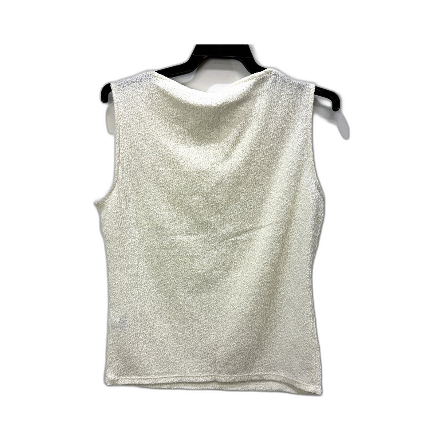 Uniqlo Womens Textured Pullover Sweatshirt in Cream, Size M NEW