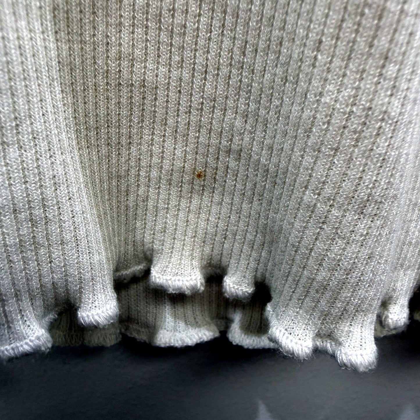 Tommy Jeans Womens Cropped Knit Longsleeve Pullover Sweatshirt Beige Size XS