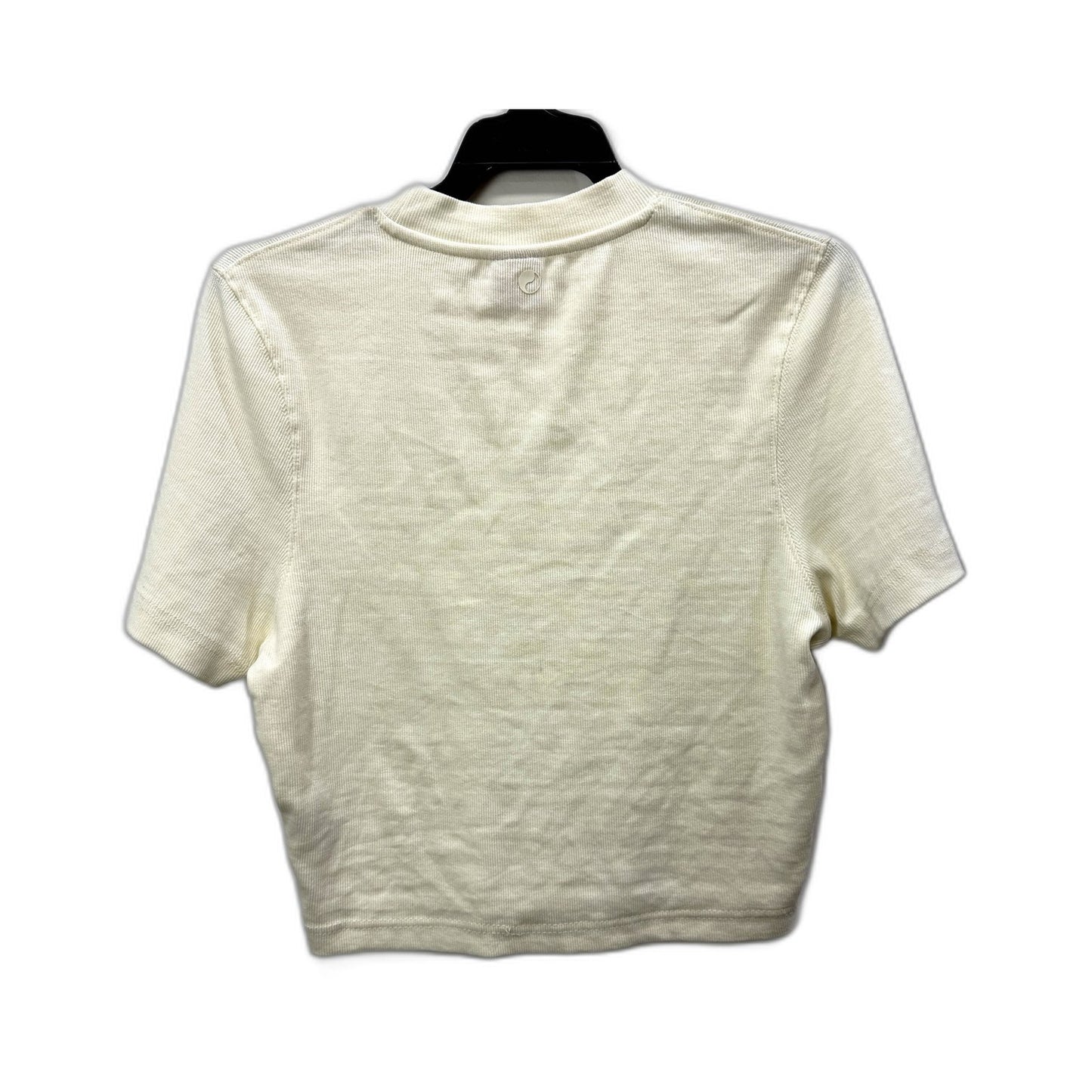 Worship Supplies Womens Cropped T-Shirt Graphic Organic Cotton Cream Size 16