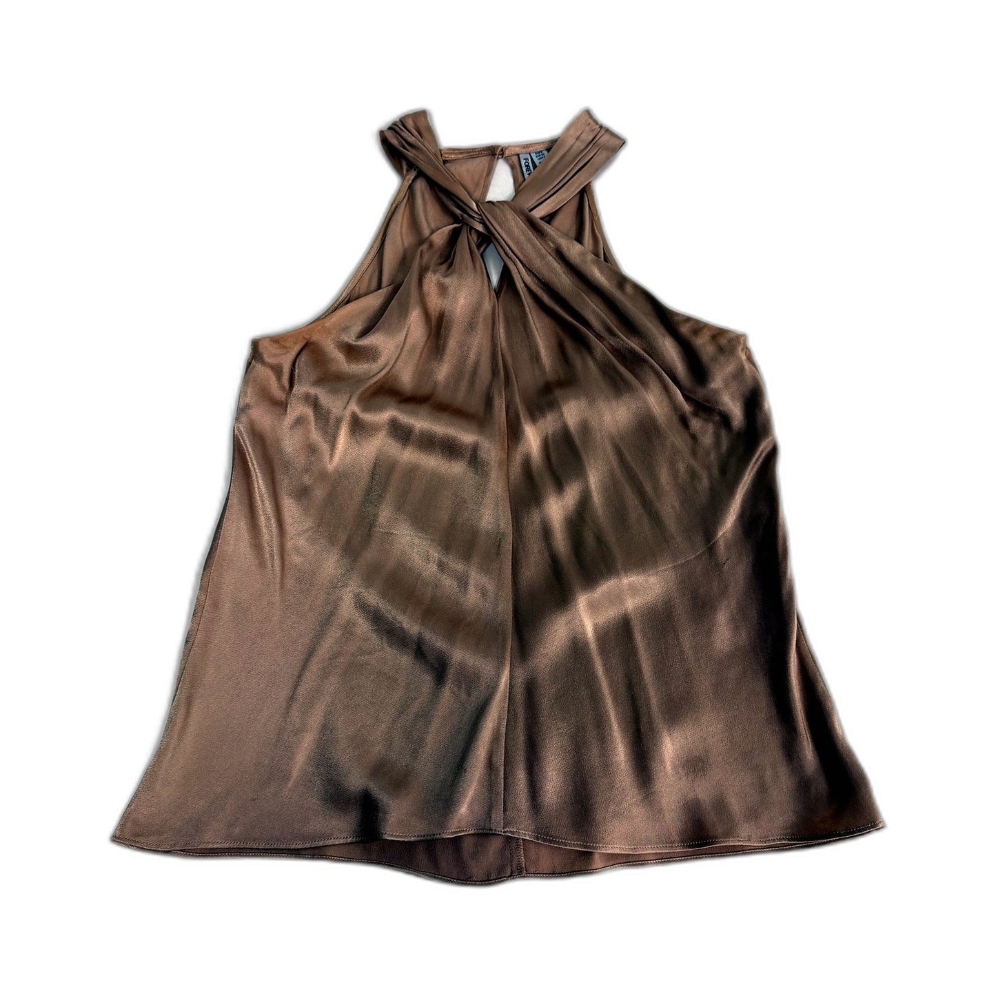 Forever New Womens Halter Top Sleeveless Tan Brown Blouse Size 8