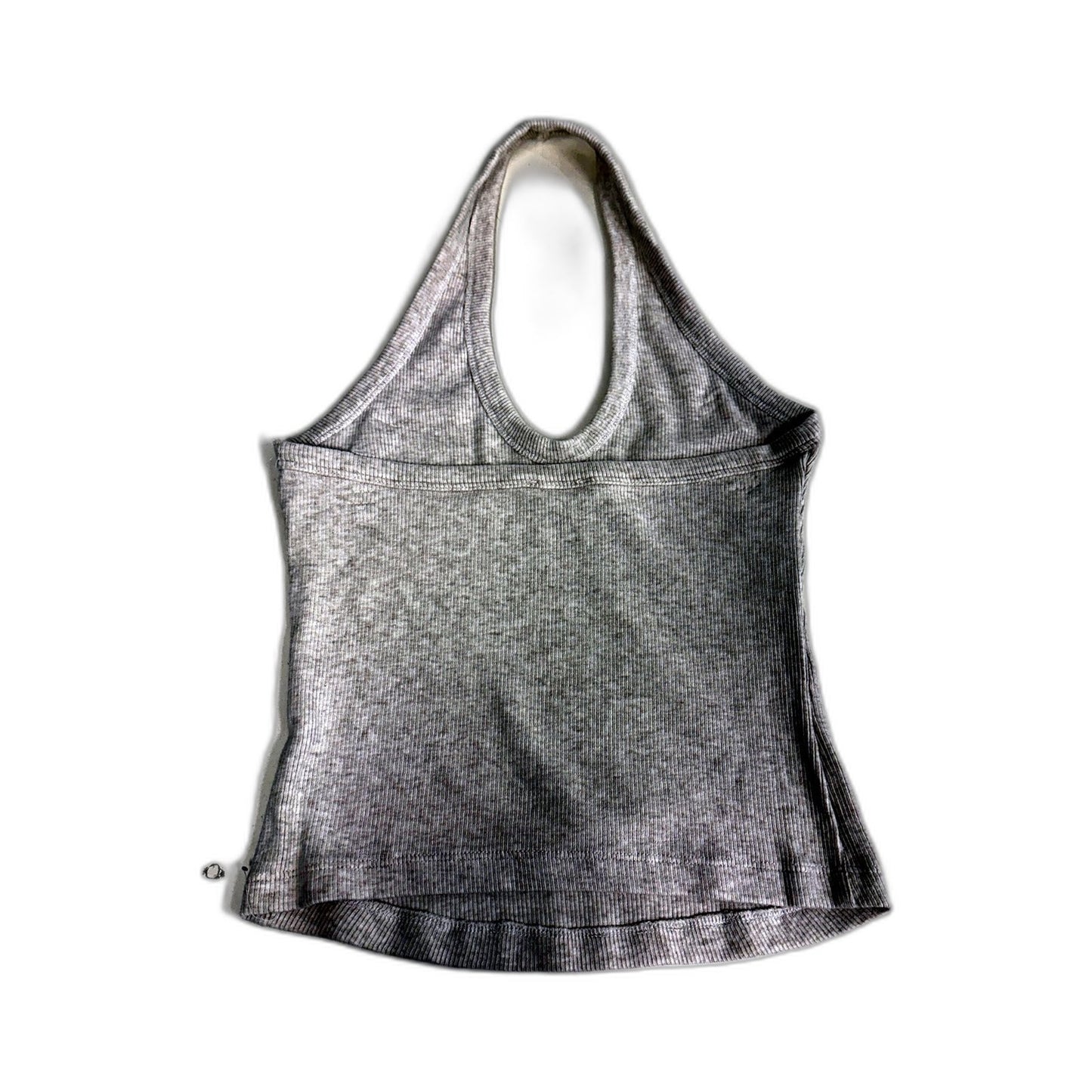 Kookai Womens Ribbed Gray Racerback Tank Top, Size 12