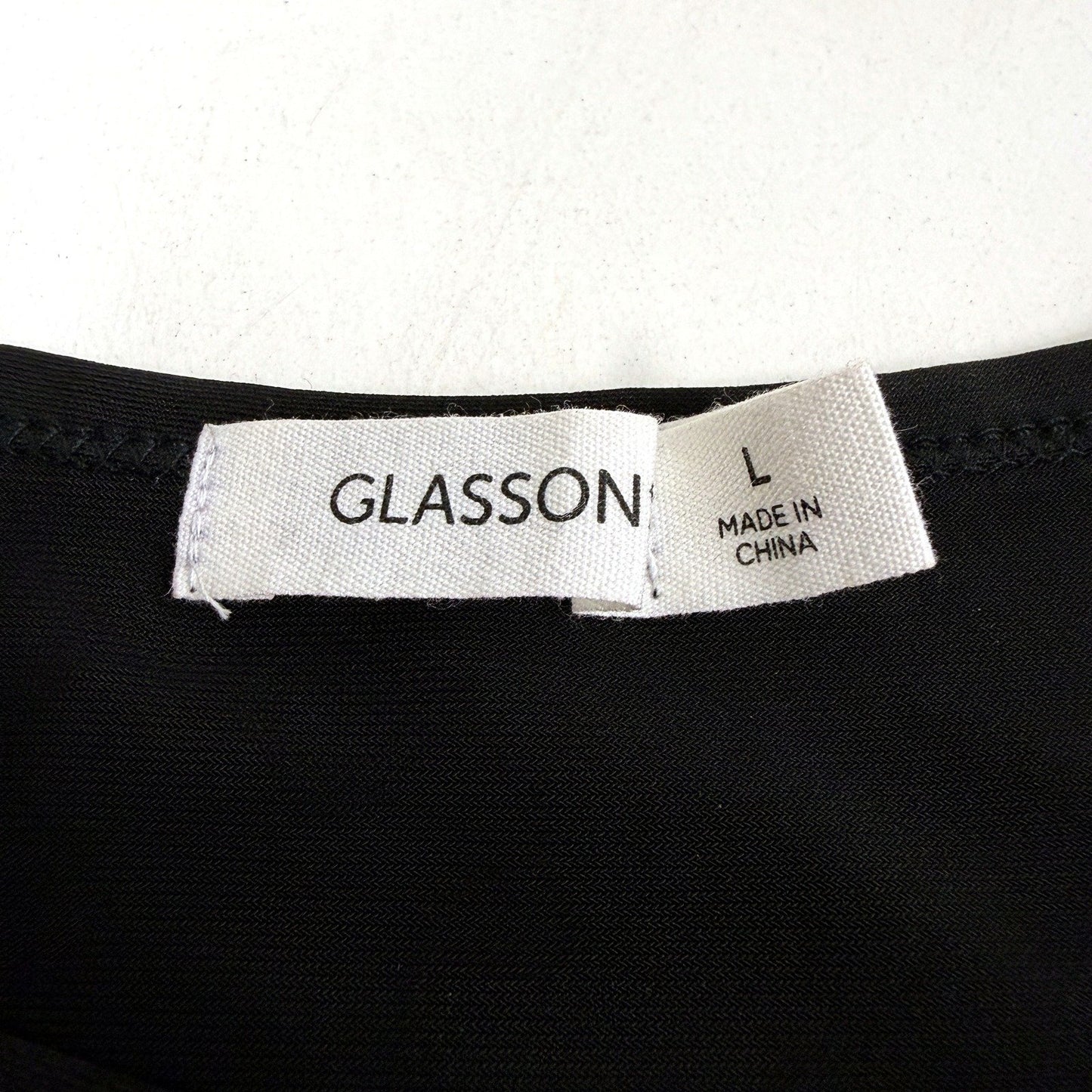 Glasson Womens Sleeveless Knot Tank Top Black Pullover Size L NEW