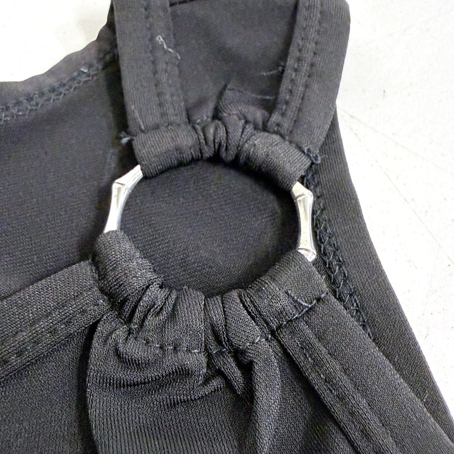 Glasson Womens Sleeveless Knot Tank Top Black Pullover Size L NEW
