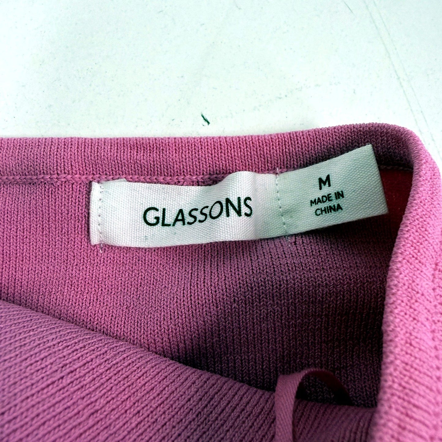 Glassons Womens Halter Top - Pink Lightweight Viscose Nylon Blouse Size M NEW