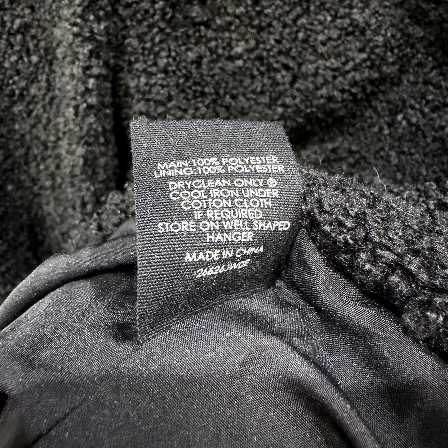 Decjuba Womens Plush Fuzzy Oversized Teddy Coat in Black, Size M