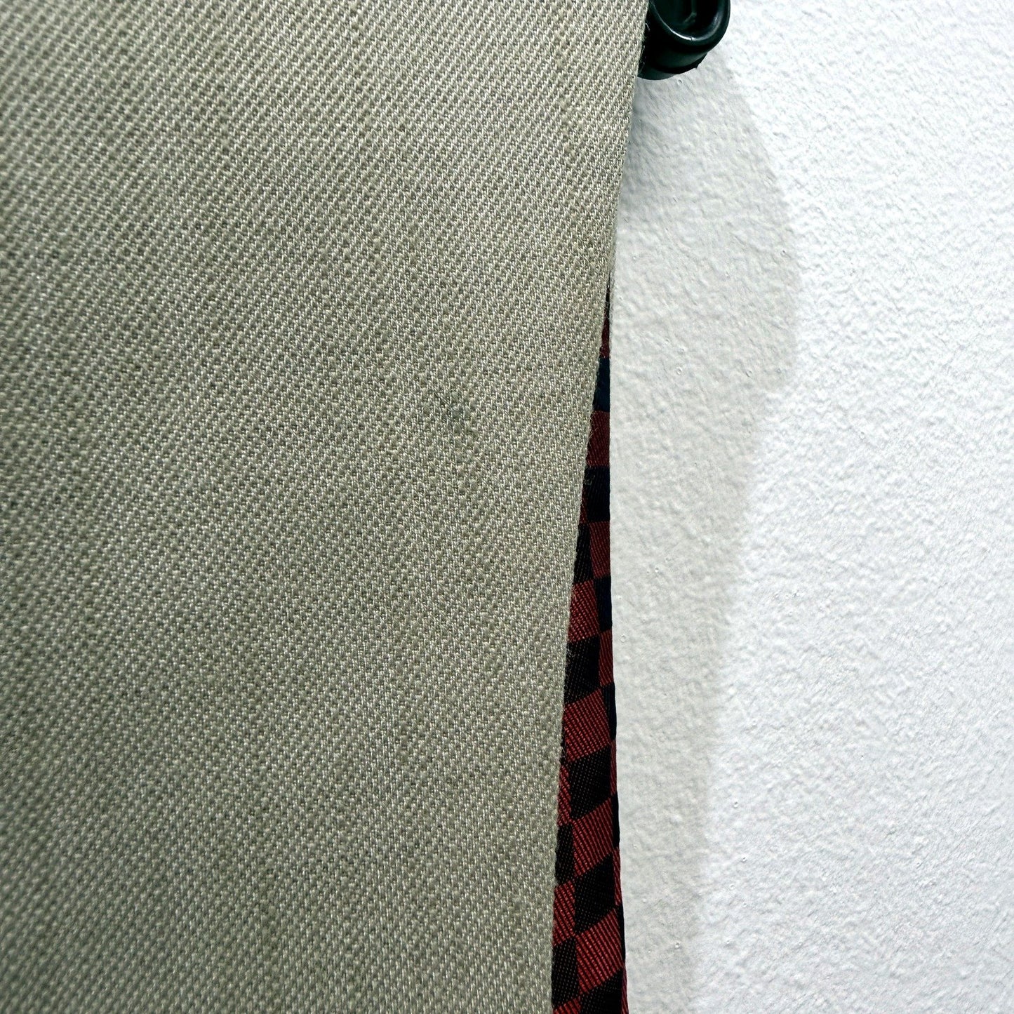 Brick Lane Mens Checkered Gray Polyester Wool Blend Vest in XL Size