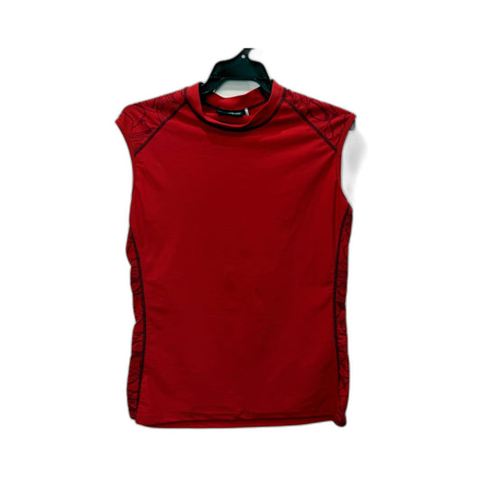 Kathmandu Womens Mock Neck Pullover Sweatshirt in Red - Activewear Size 10