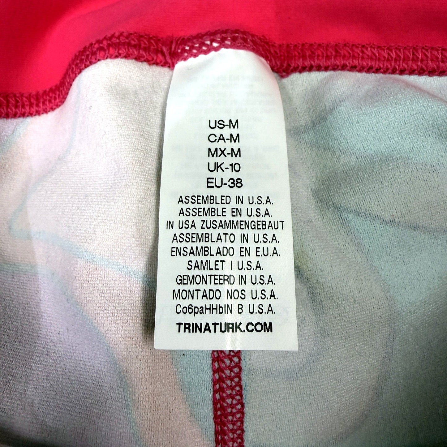 Trina Turk Womens Colorful Abstract Print Leggings in Size 10