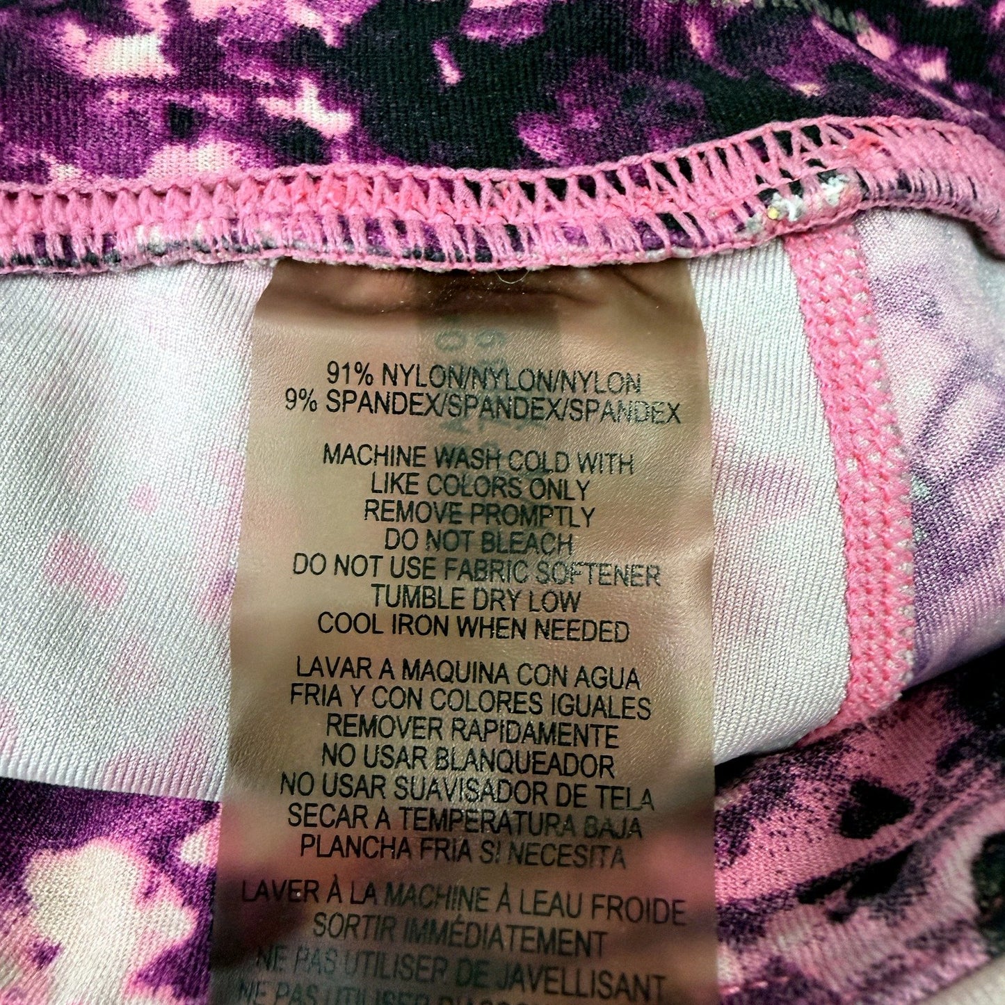 Calvin Klein Womens Tie-Dye Leggings Stretchy Comfortable Casual Size XS