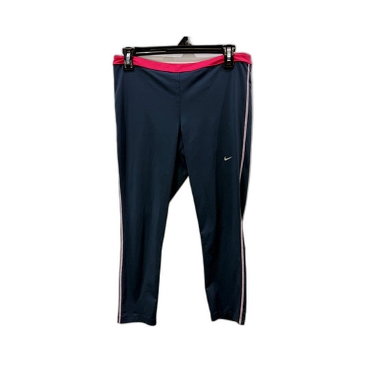 Nike Womens Navy Blue & Red Workout Pants in Size M