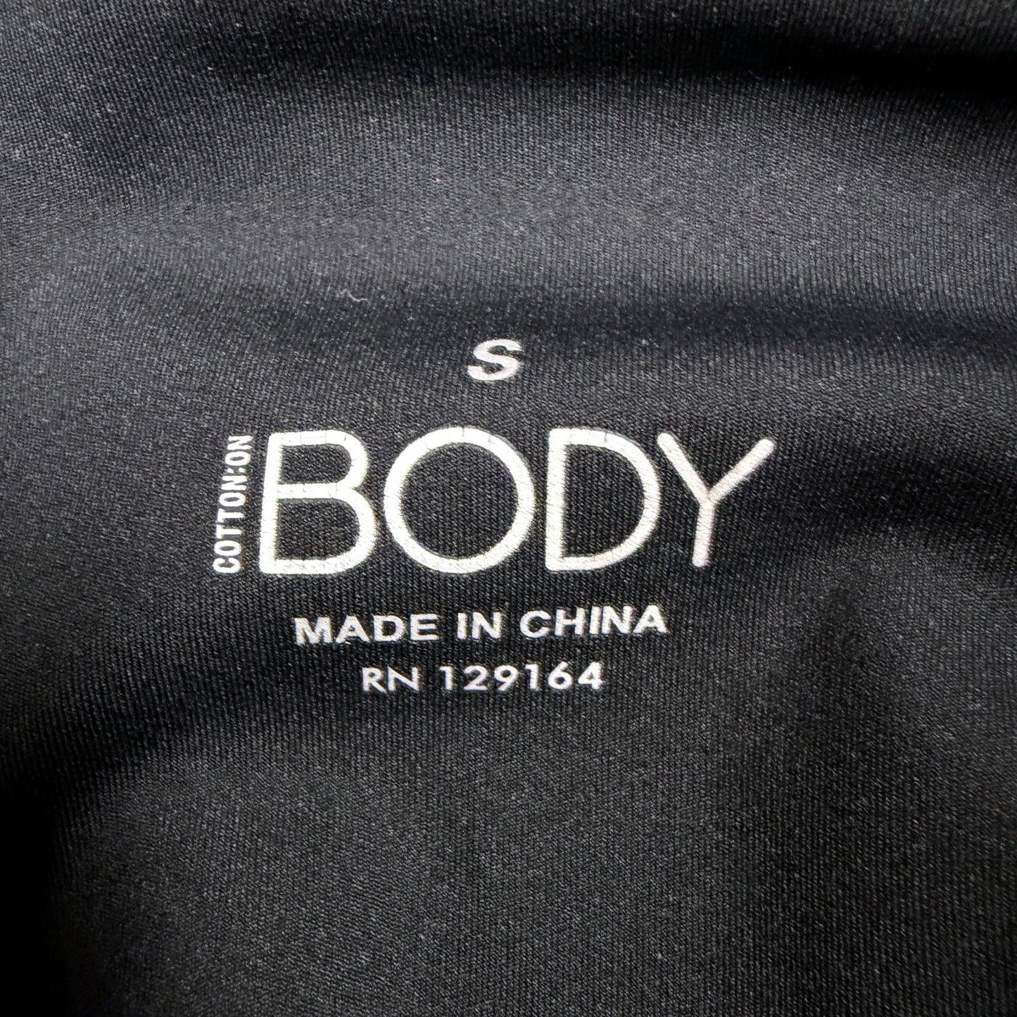 Cotton Body Womens Compression Leggings Activewear Workout Pants Black Size S
