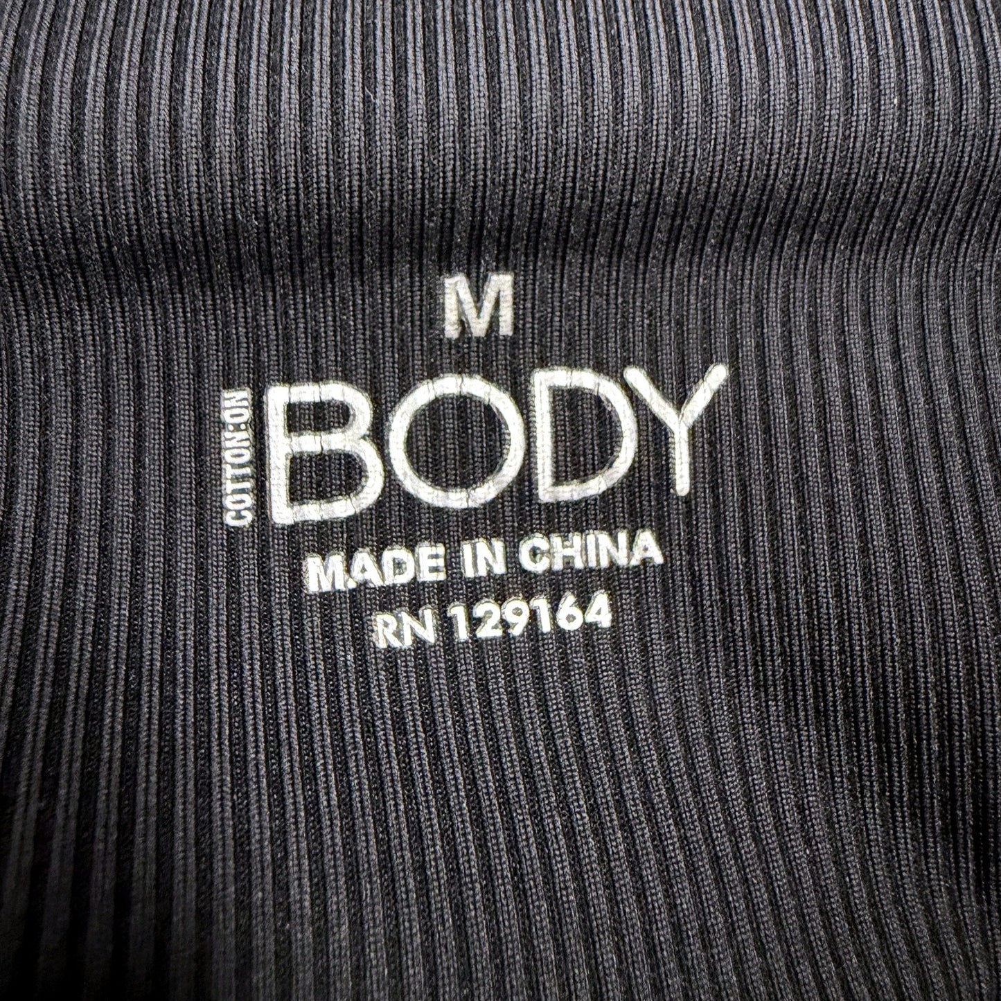 Cotton On Body Womens High Waisted Recycled Plastic Leggings Black Size M NEW