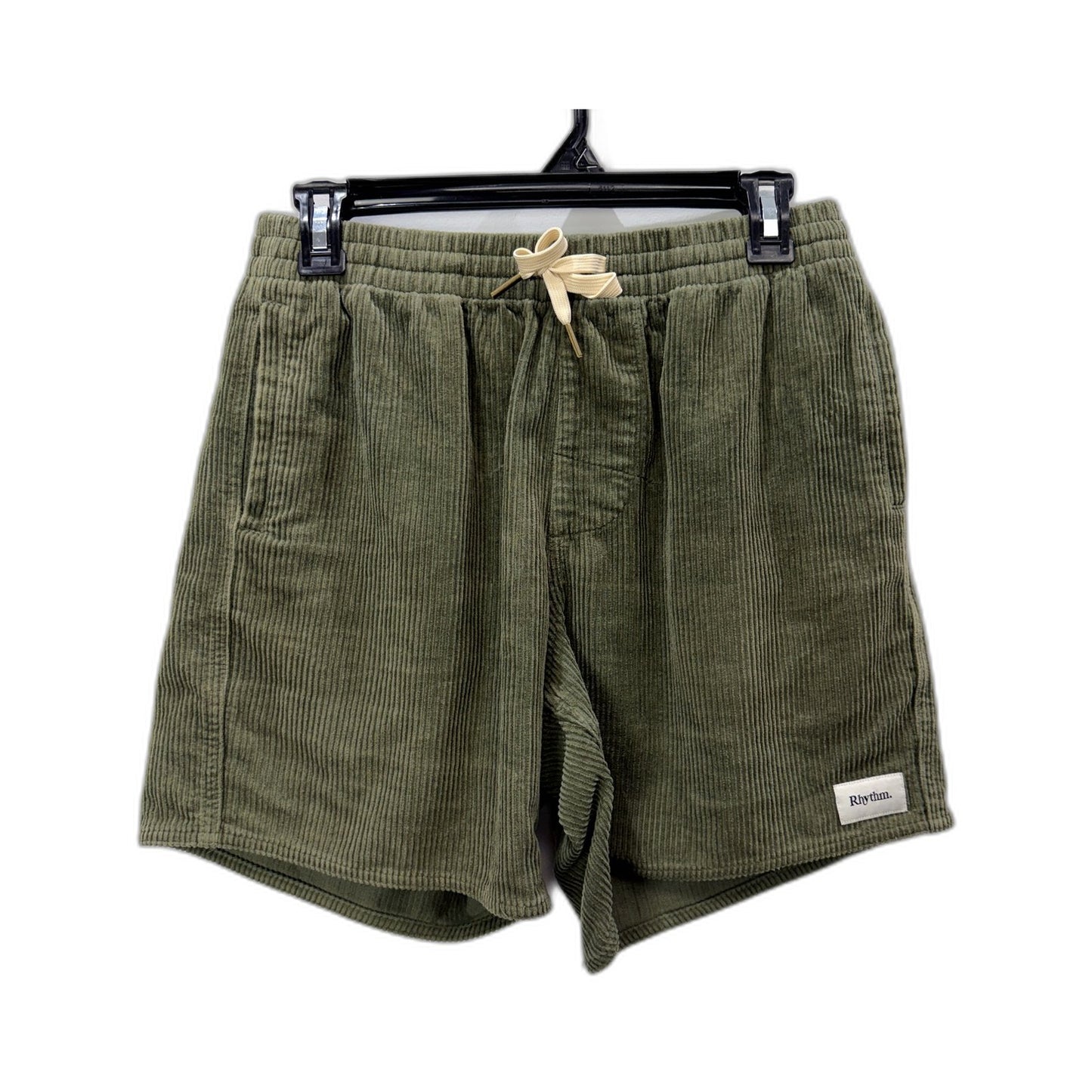 Rhythm Mens Olive Green Corduroy Shorts in Size 30 NEW